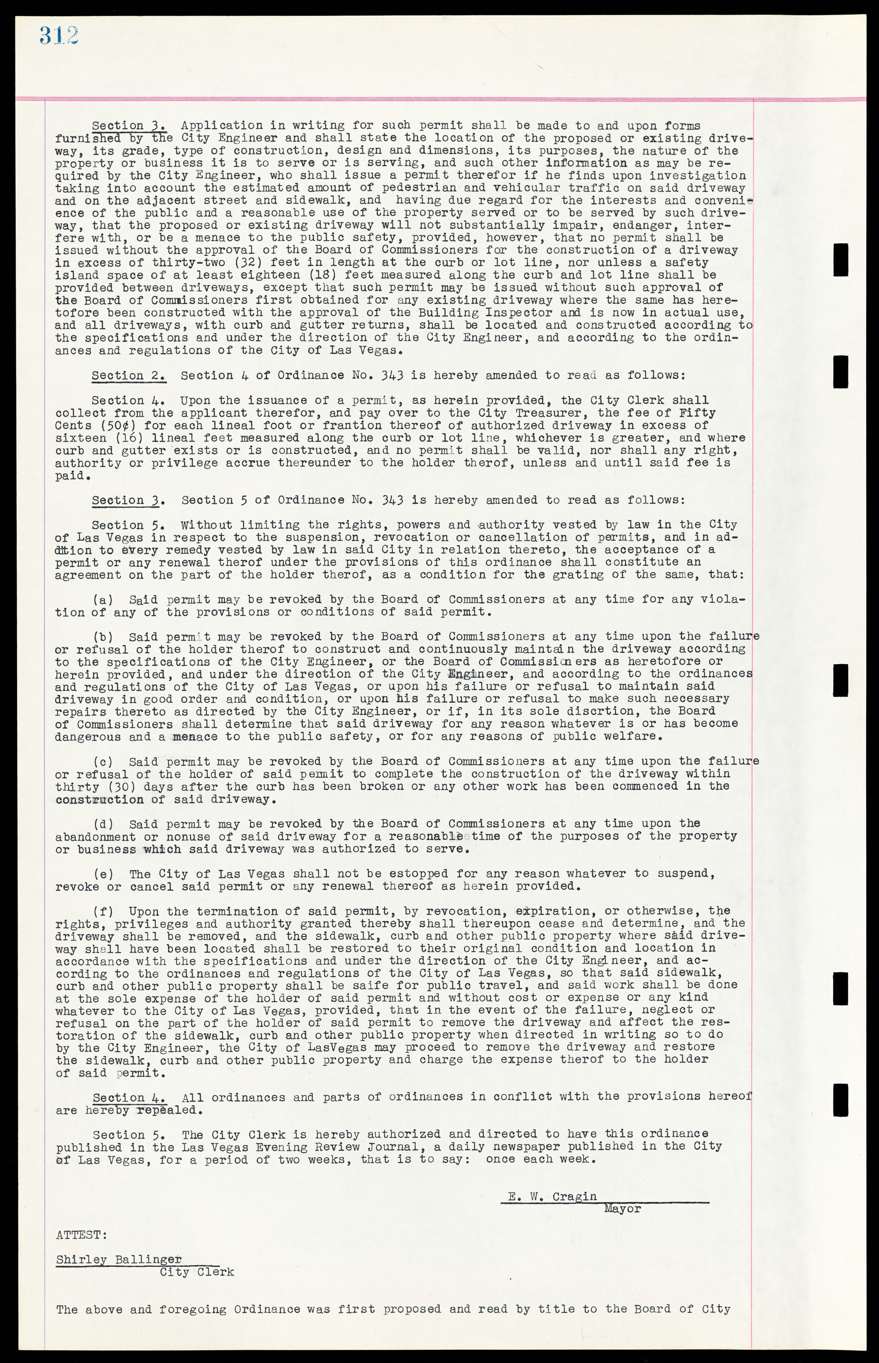 Las Vegas City Ordinances, March 31, 1933 to October 25, 1950, lvc000014-341