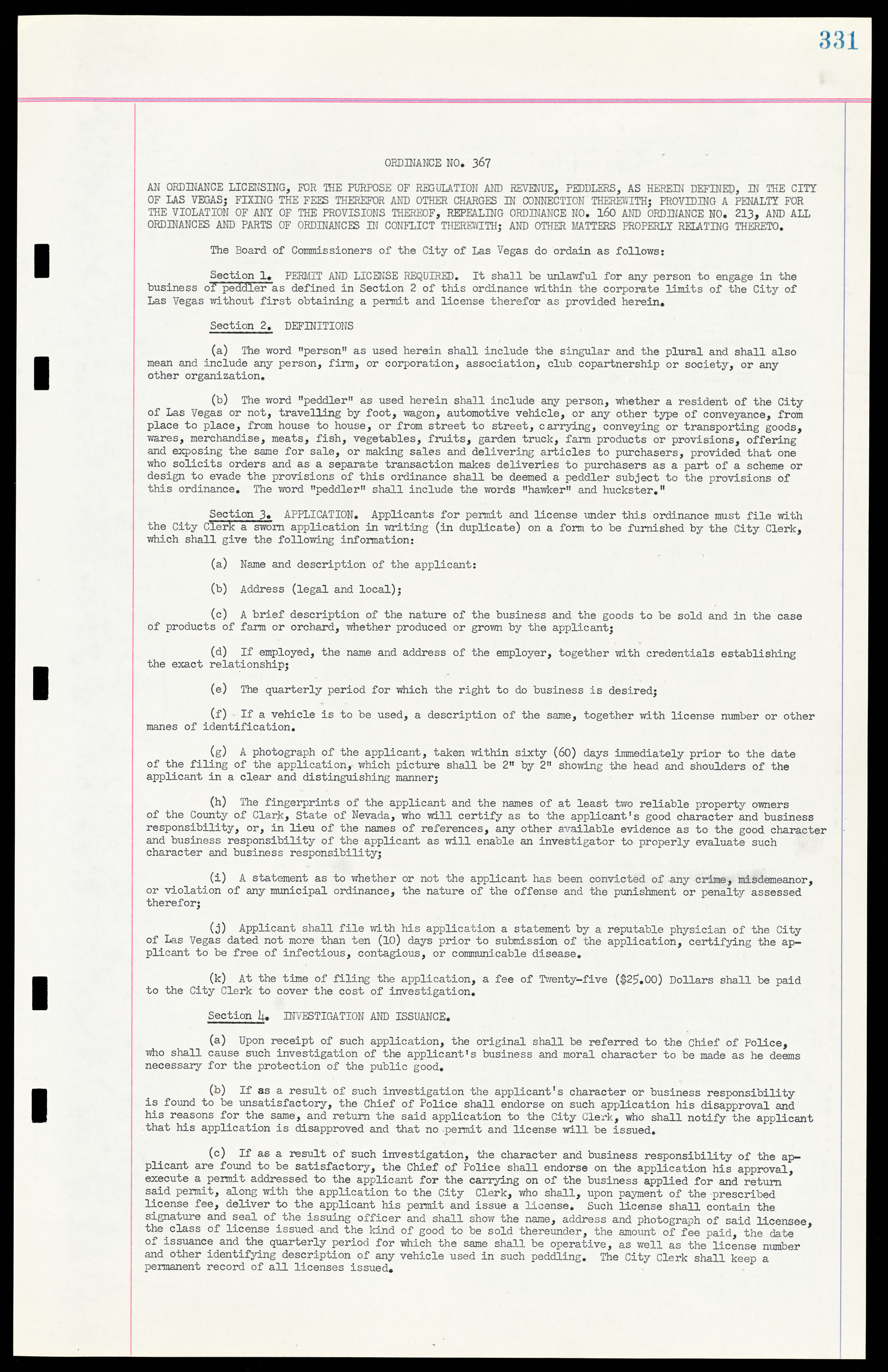 Las Vegas City Ordinances, March 31, 1933 to October 25, 1950, lvc000014-360