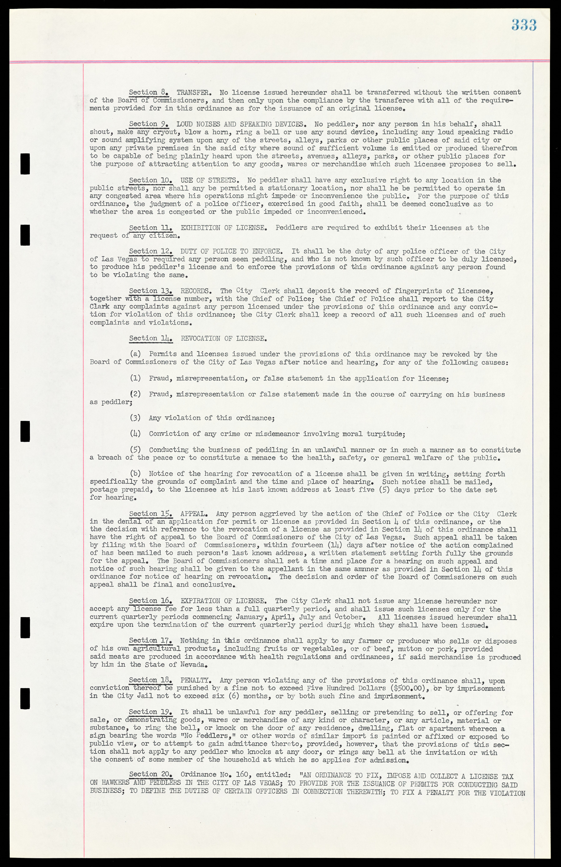 Las Vegas City Ordinances, March 31, 1933 to October 25, 1950, lvc000014-362