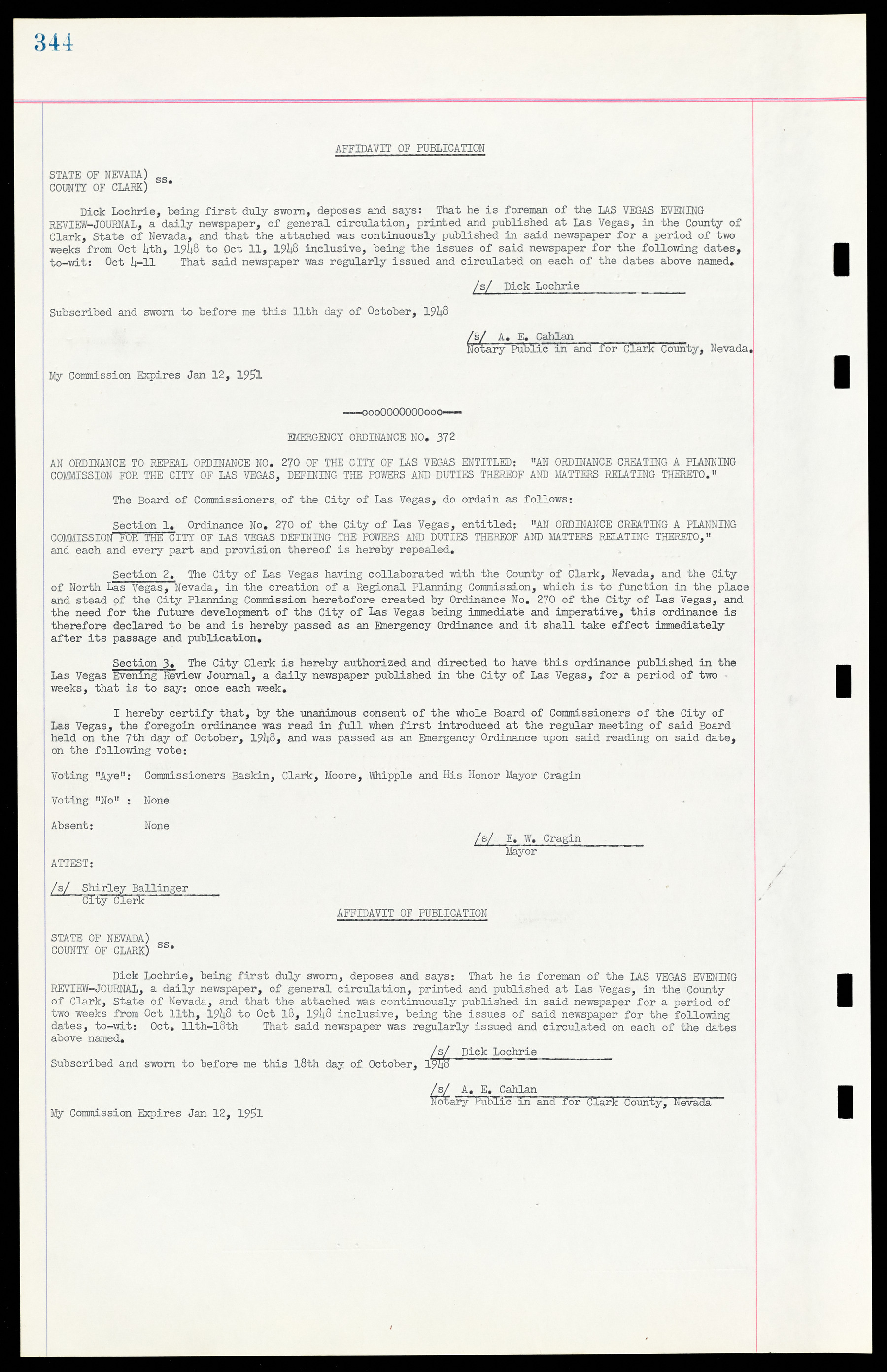 Las Vegas City Ordinances, March 31, 1933 to October 25, 1950, lvc000014-373