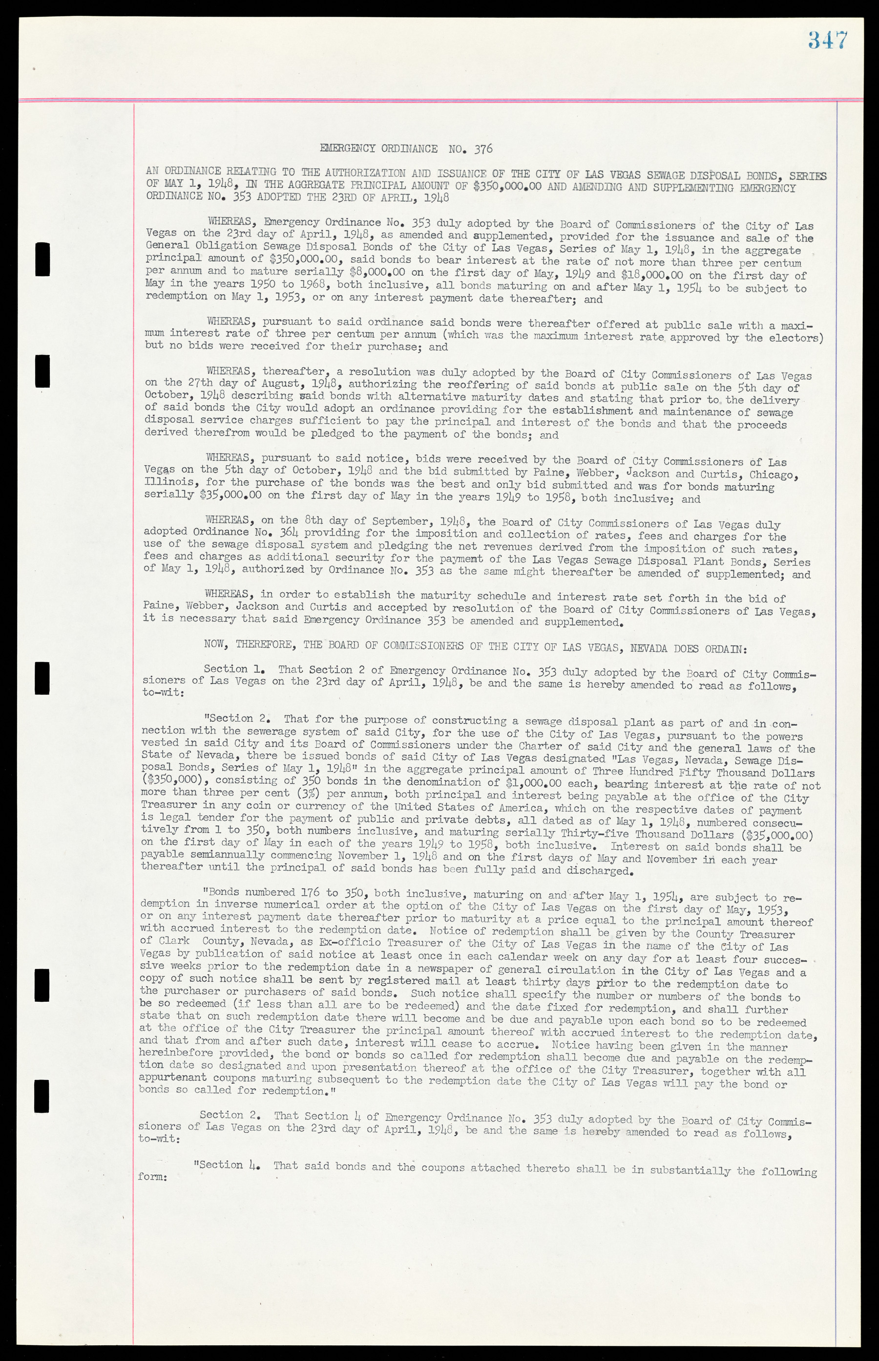 Las Vegas City Ordinances, March 31, 1933 to October 25, 1950, lvc000014-376
