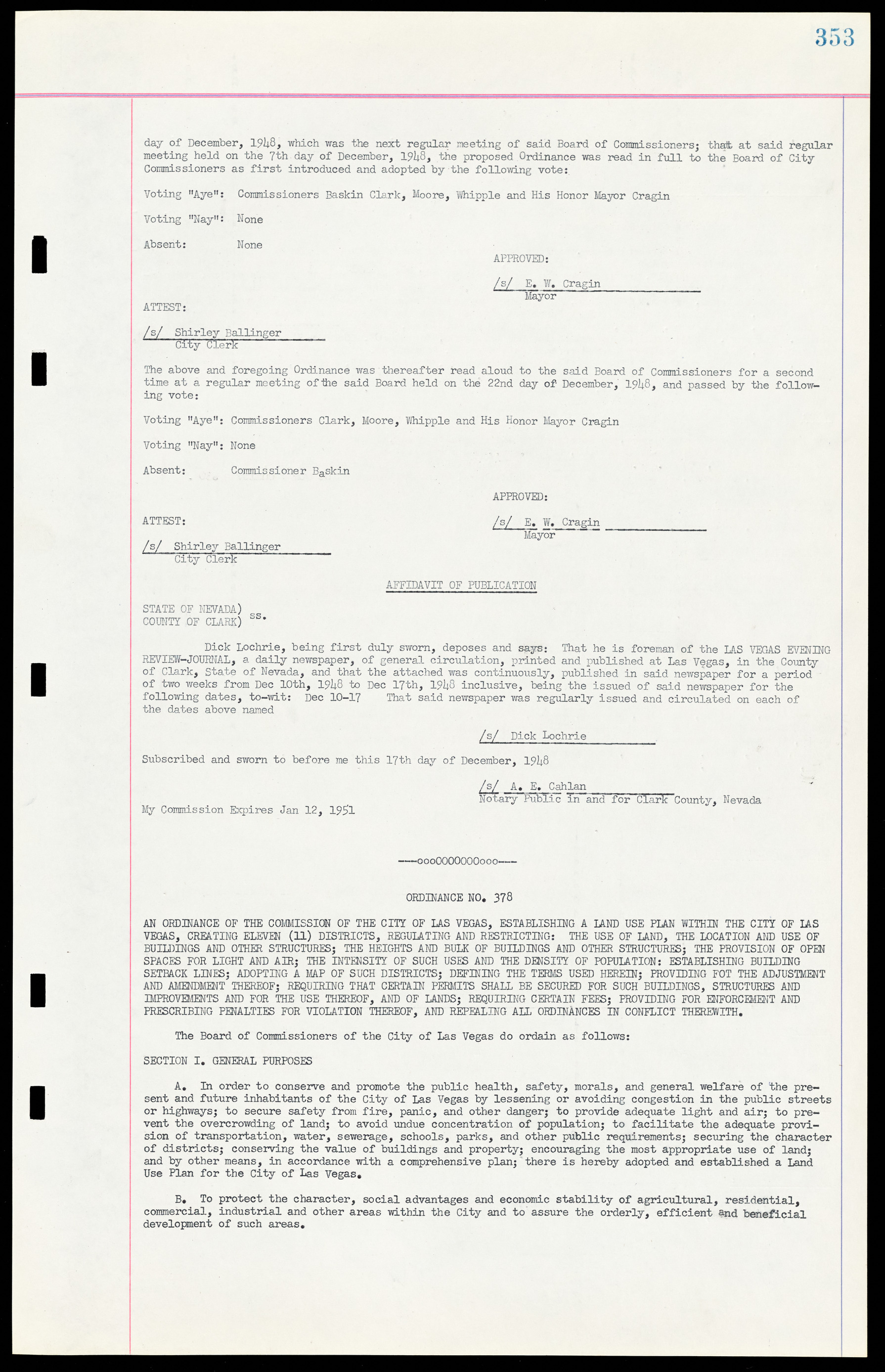 Las Vegas City Ordinances, March 31, 1933 to October 25, 1950, lvc000014-382