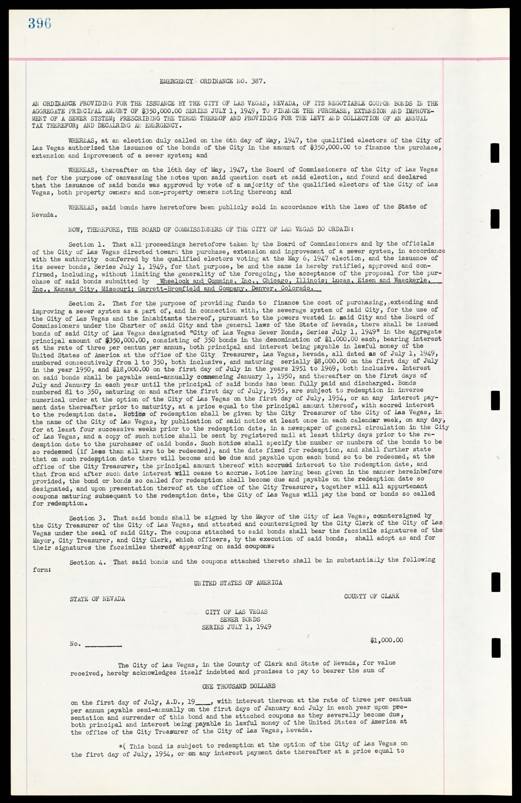 Las Vegas City Ordinances, March 31, 1933 to October 25, 1950, lvc000014-425