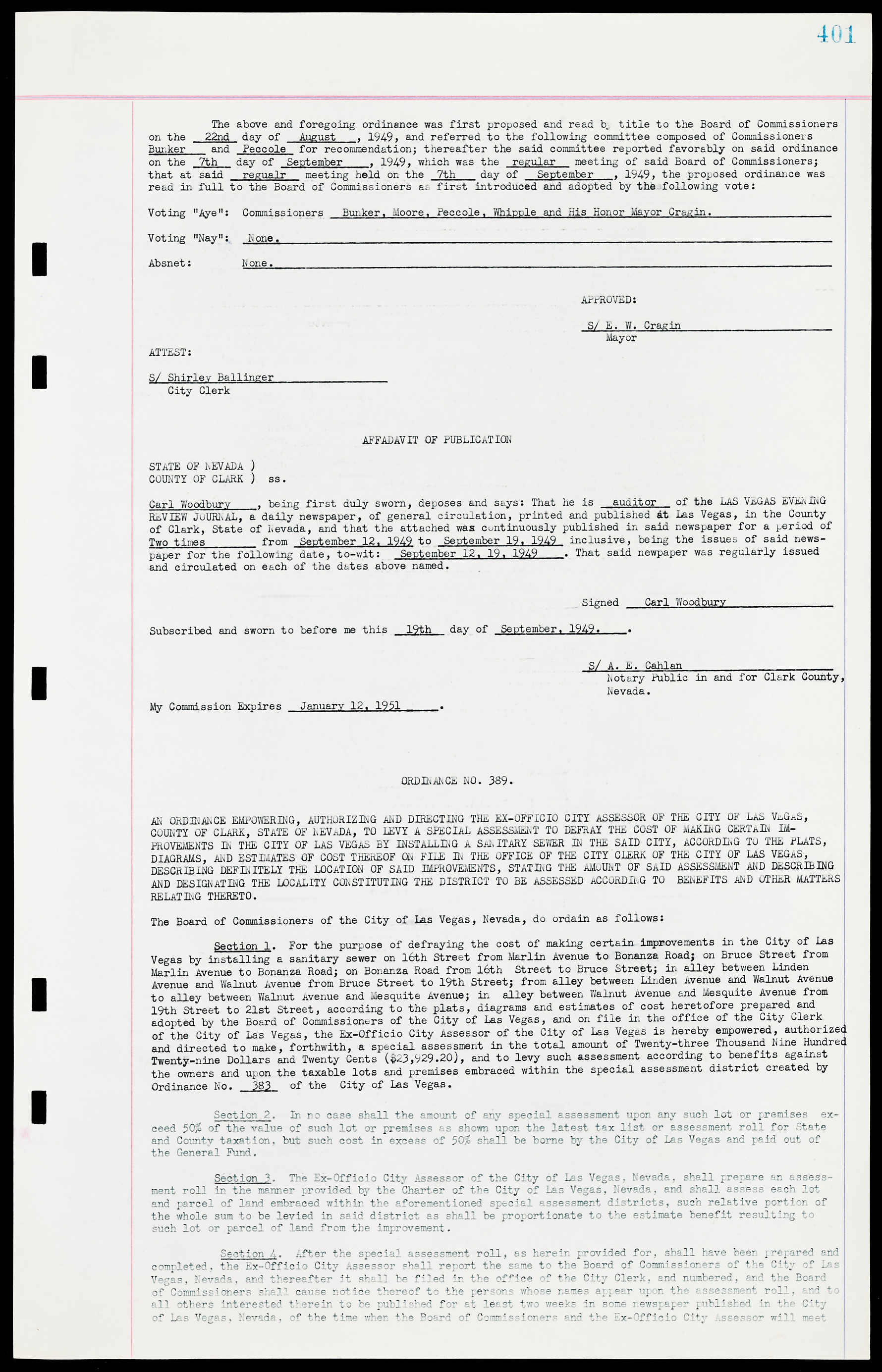 Las Vegas City Ordinances, March 31, 1933 to October 25, 1950, lvc000014-430