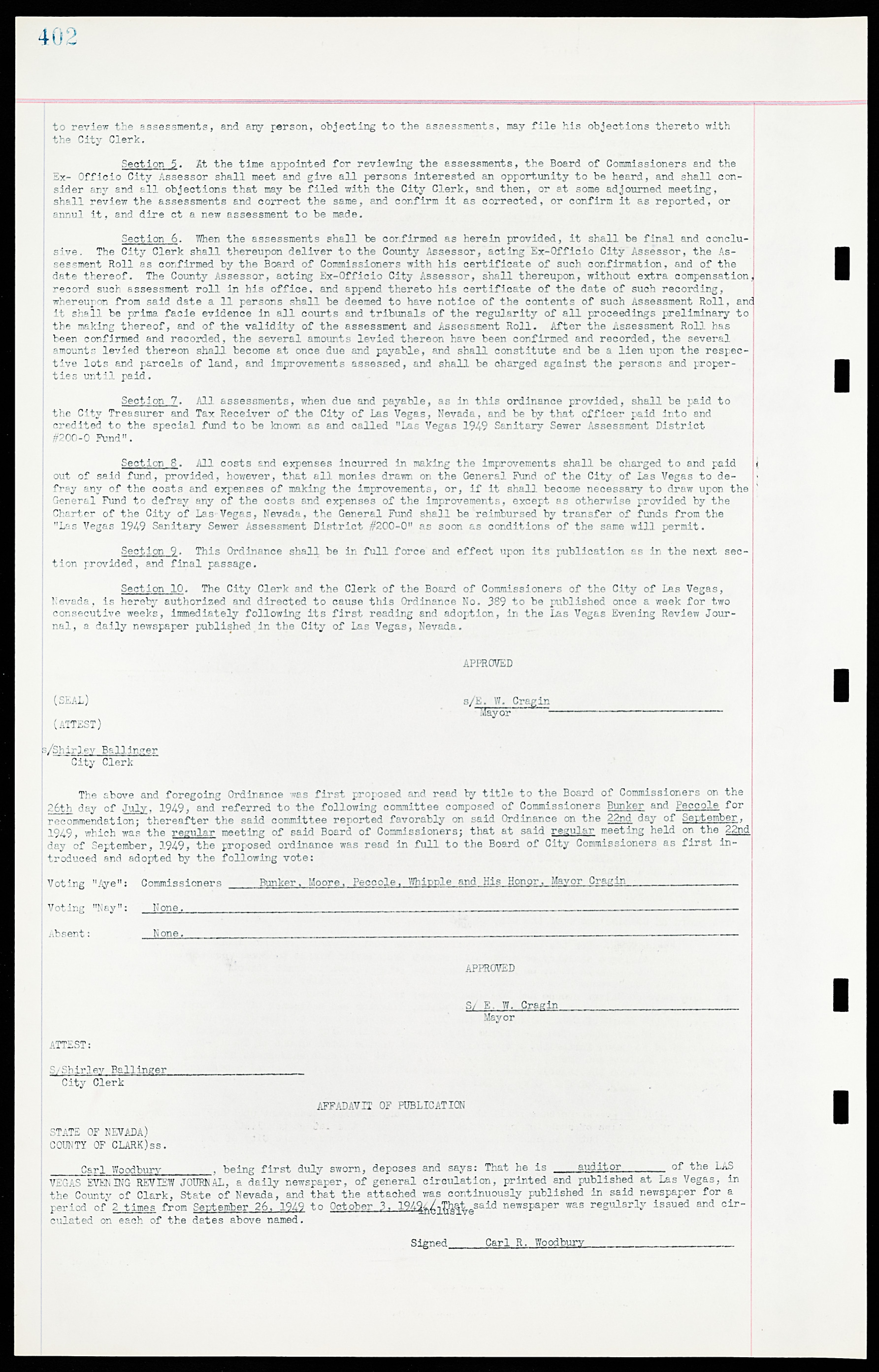 Las Vegas City Ordinances, March 31, 1933 to October 25, 1950, lvc000014-431