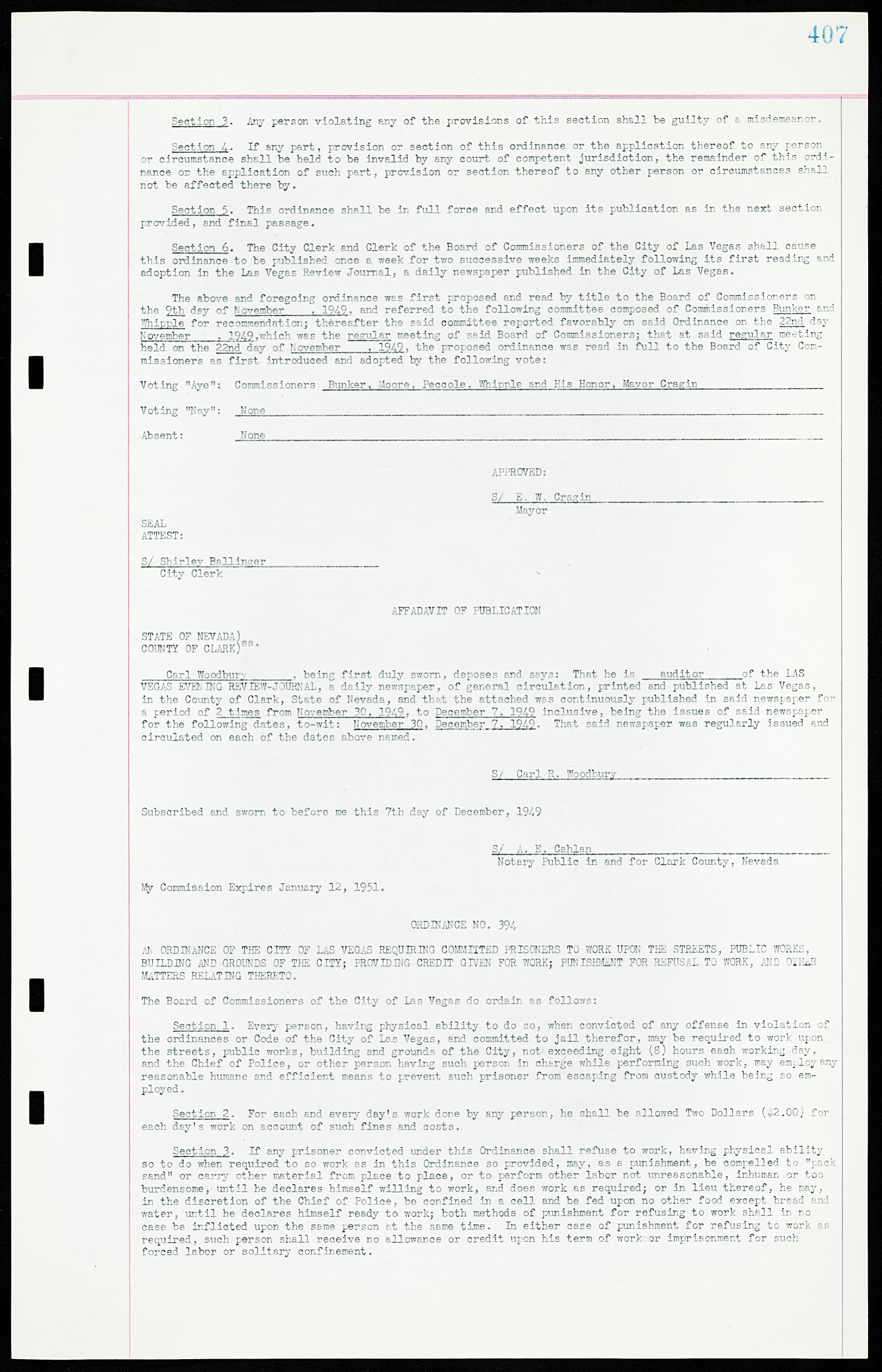 Las Vegas City Ordinances, March 31, 1933 to October 25, 1950, lvc000014-436