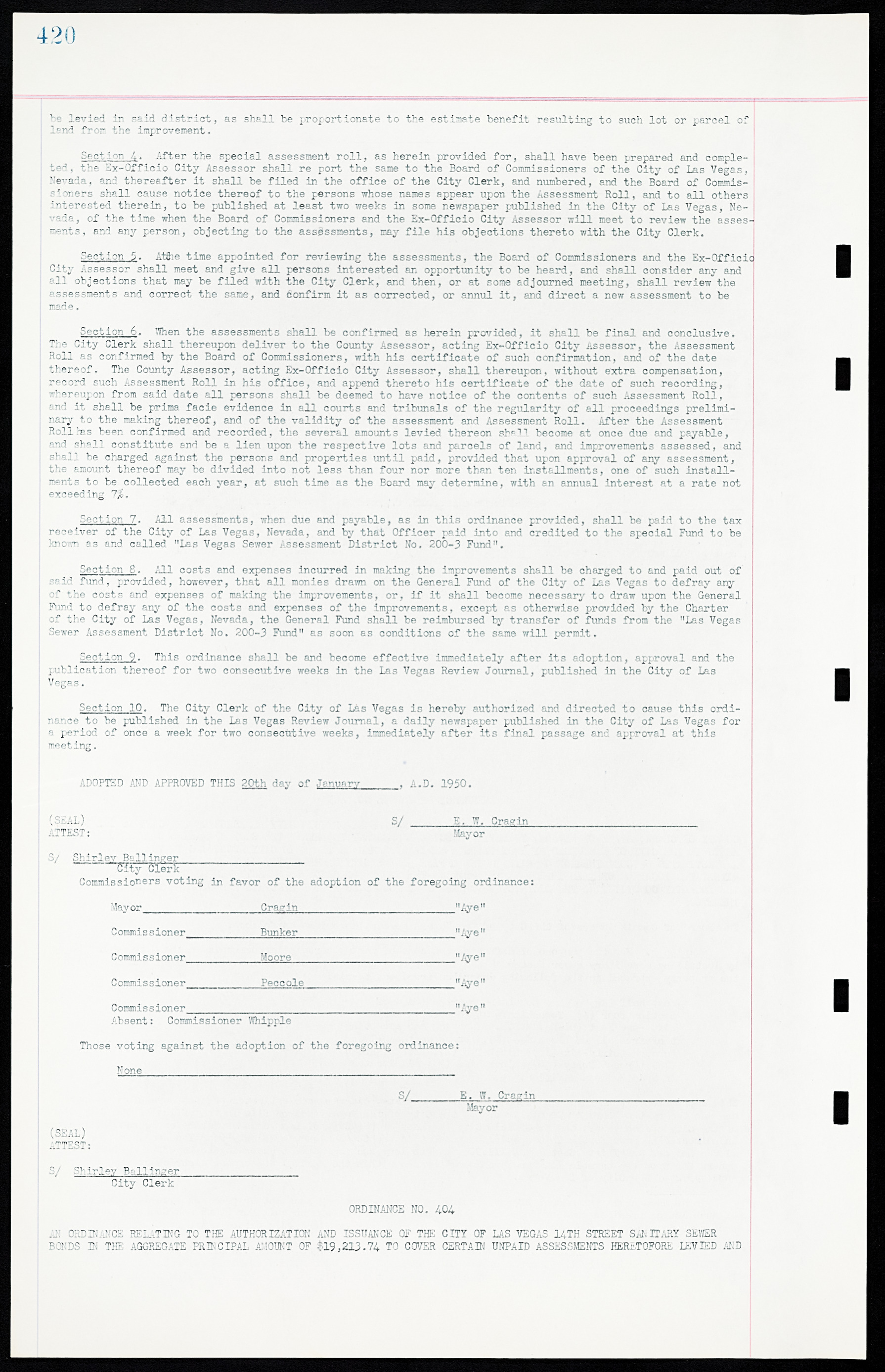Las Vegas City Ordinances, March 31, 1933 to October 25, 1950, lvc000014-453