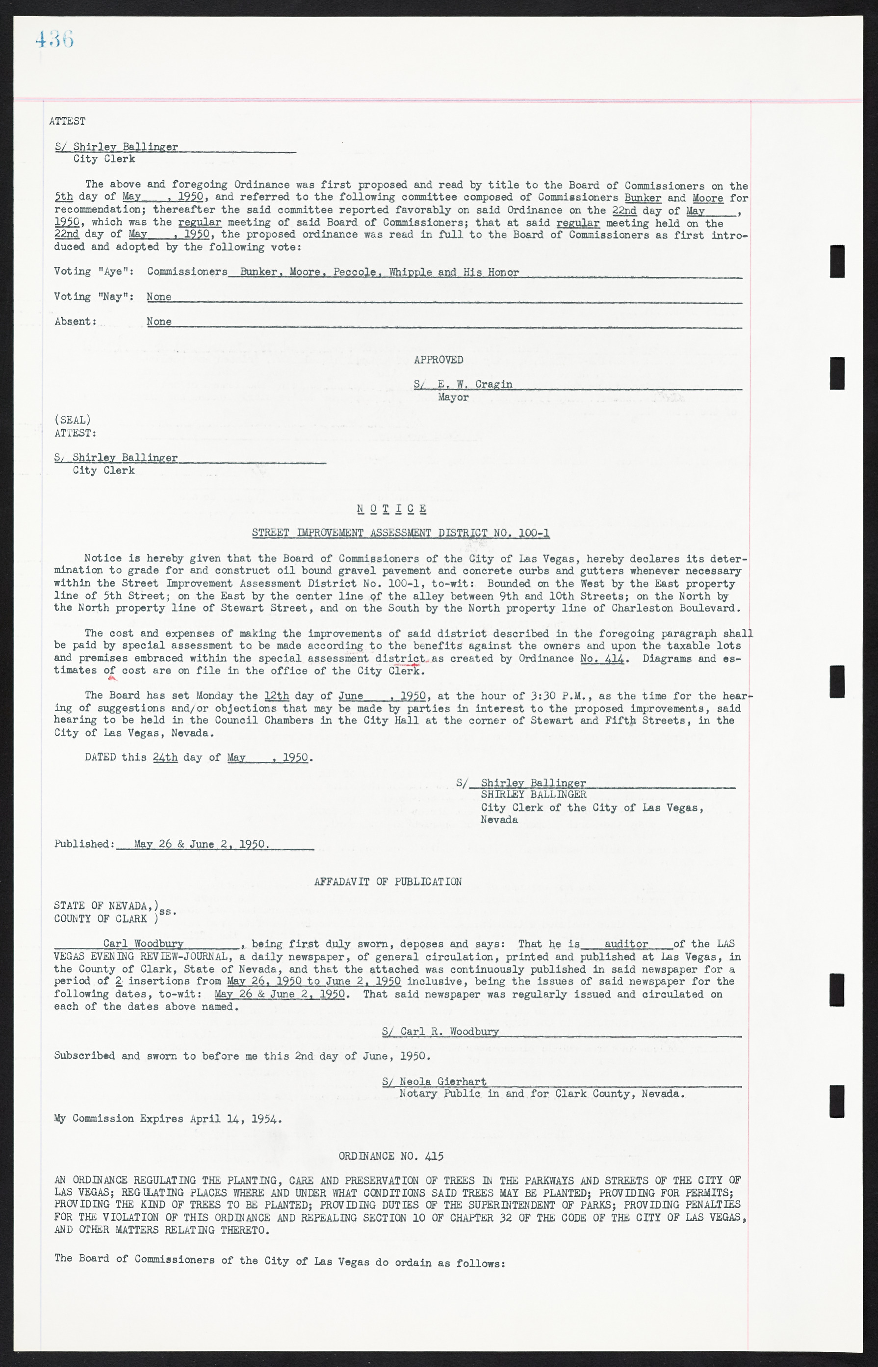 Las Vegas City Ordinances, March 31, 1933 to October 25, 1950, lvc000014-472