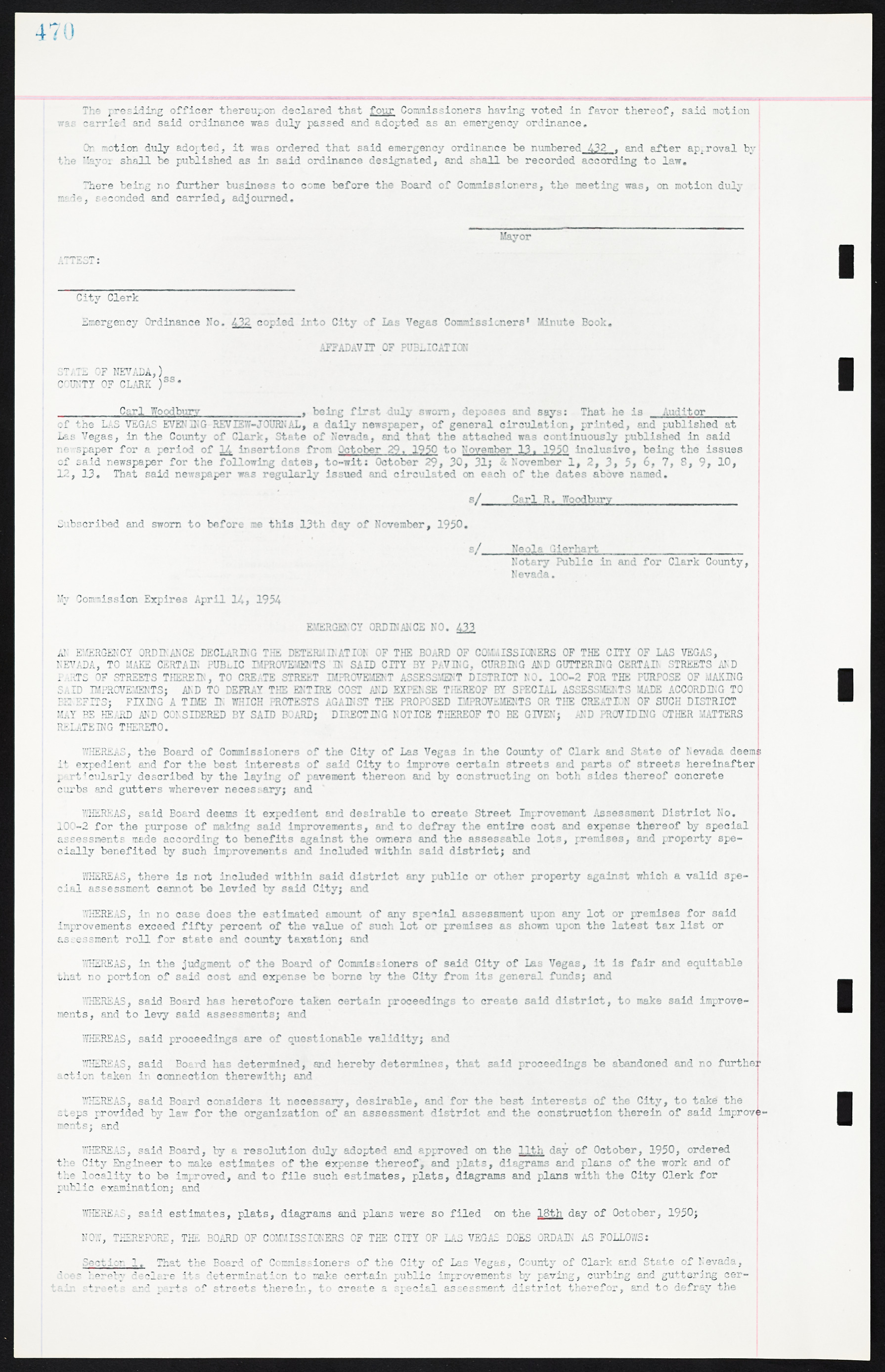 Las Vegas City Ordinances, March 31, 1933 to October 25, 1950, lvc000014-505