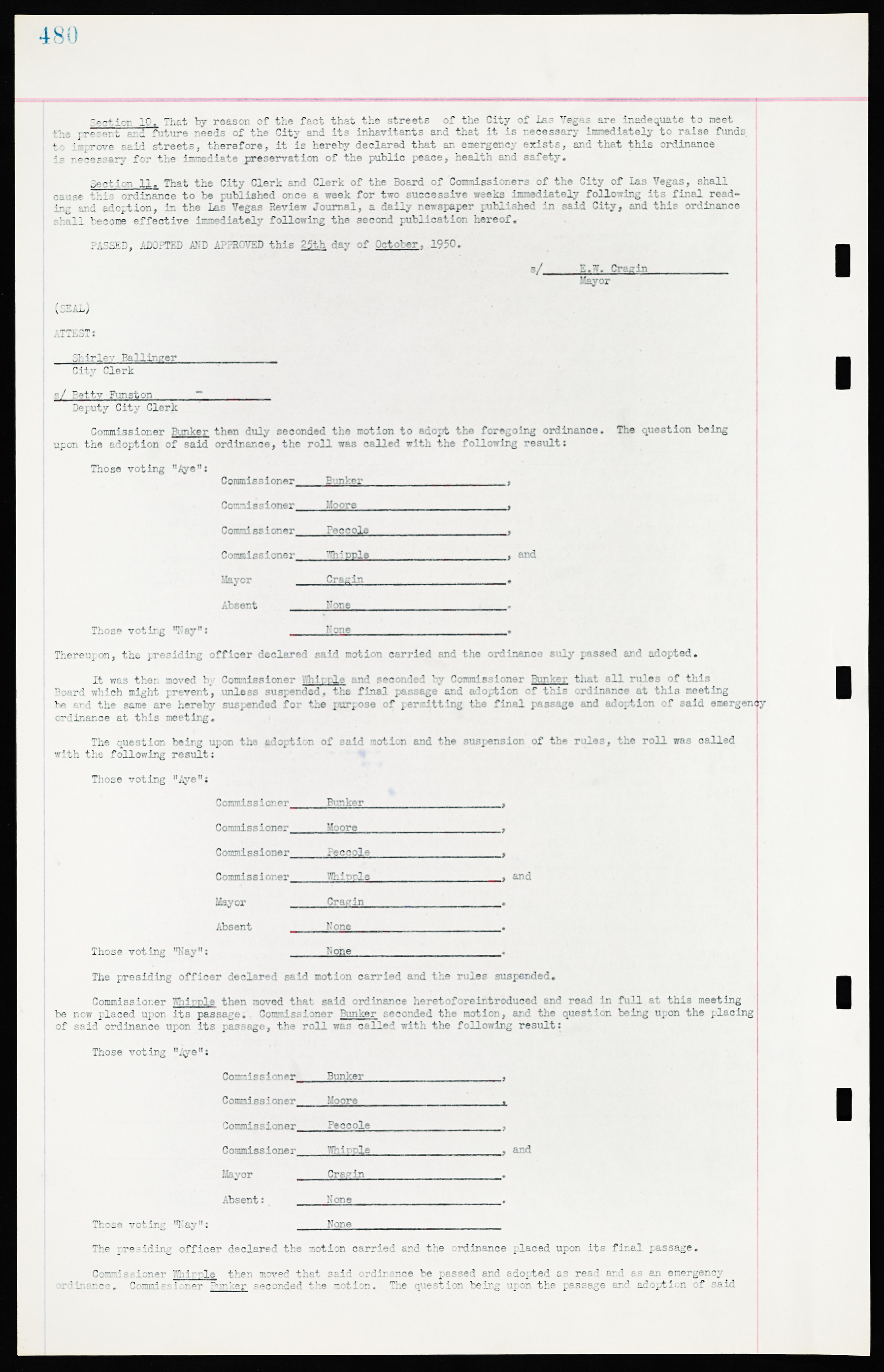 Las Vegas City Ordinances, March 31, 1933 to October 25, 1950, lvc000014-515