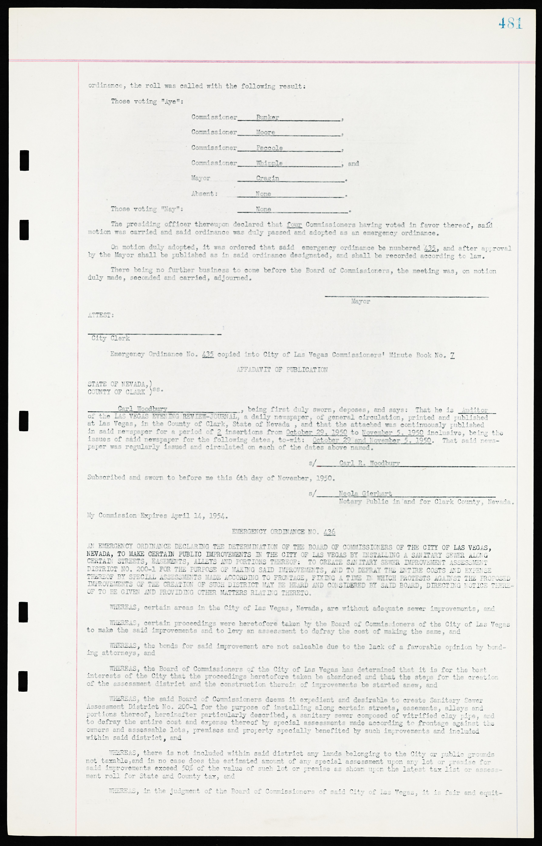 Las Vegas City Ordinances, March 31, 1933 to October 25, 1950, lvc000014-516