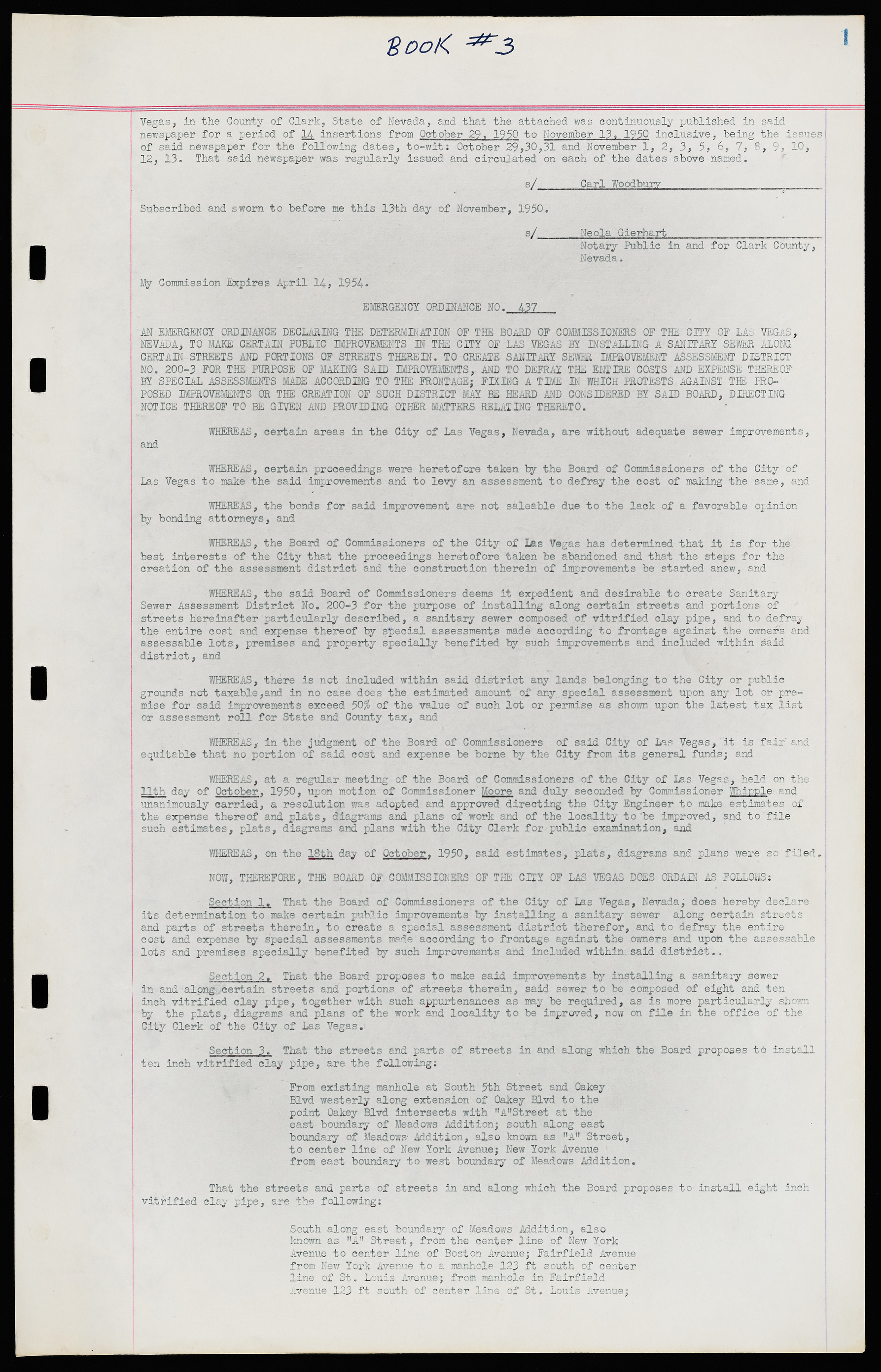 Las Vegas City Ordinances, November 13, 1950 to August 6, 1958, lvc000015-7