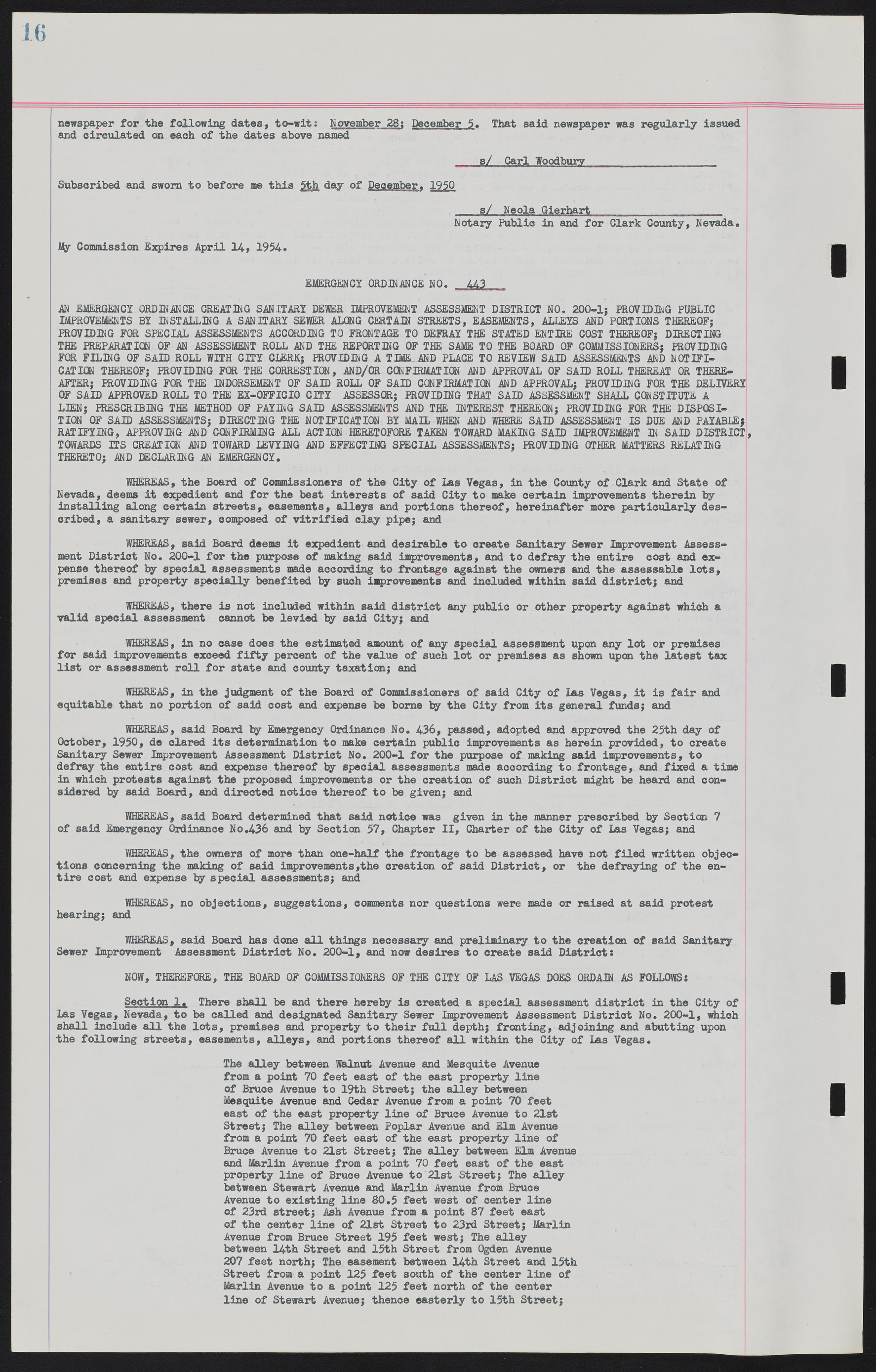 Las Vegas City Ordinances, November 13, 1950 to August 6, 1958, lvc000015-24