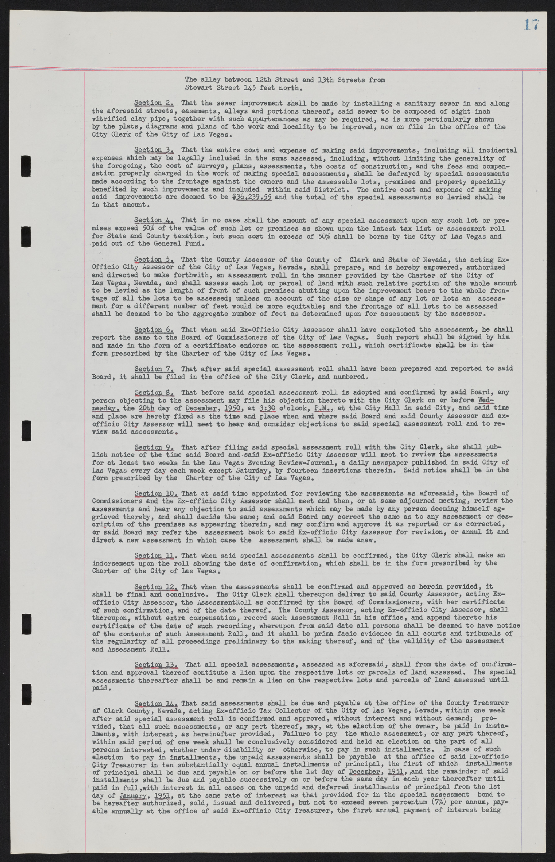 Las Vegas City Ordinances, November 13, 1950 to August 6, 1958, lvc000015-25