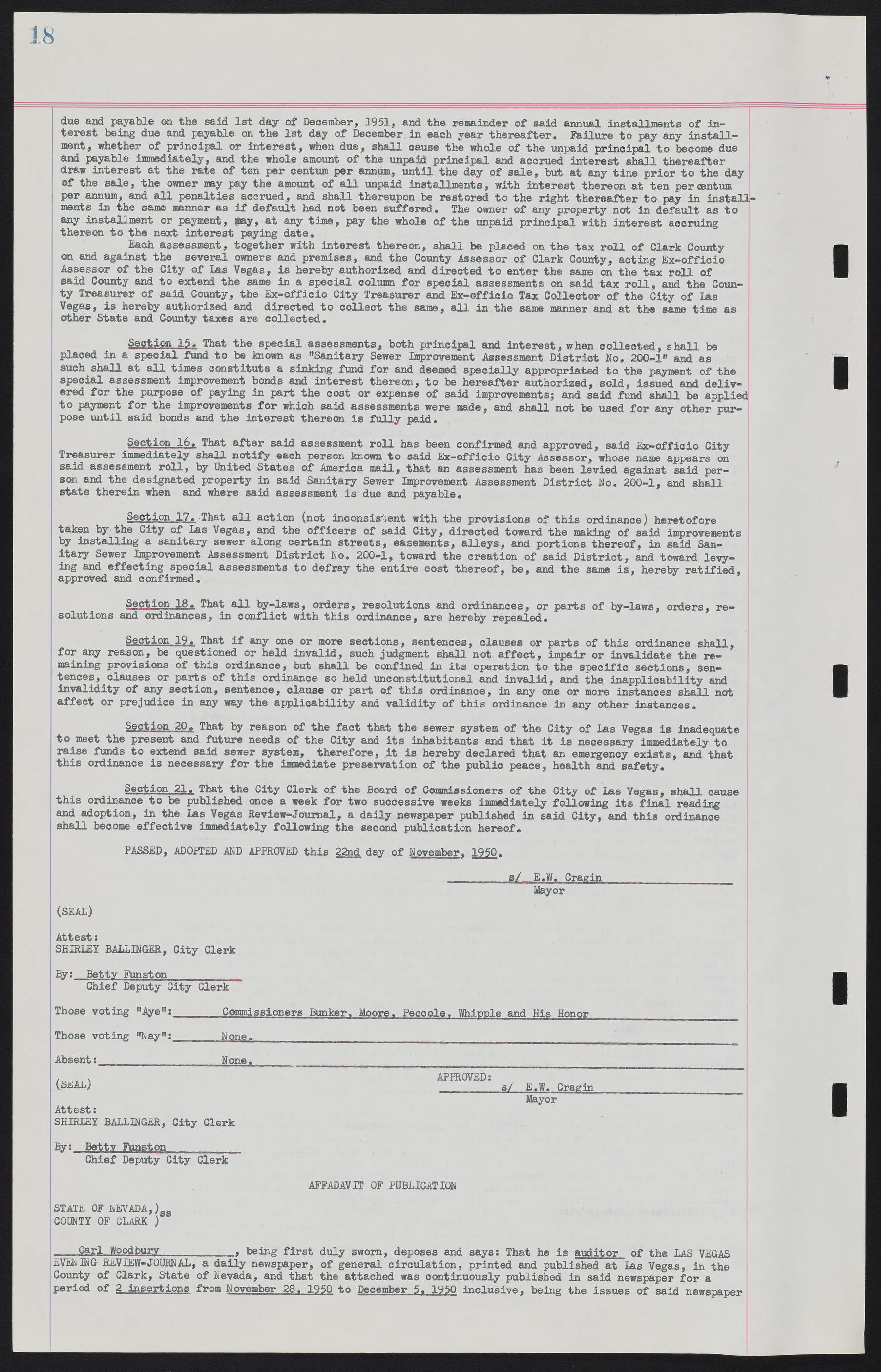 Las Vegas City Ordinances, November 13, 1950 to August 6, 1958, lvc000015-26