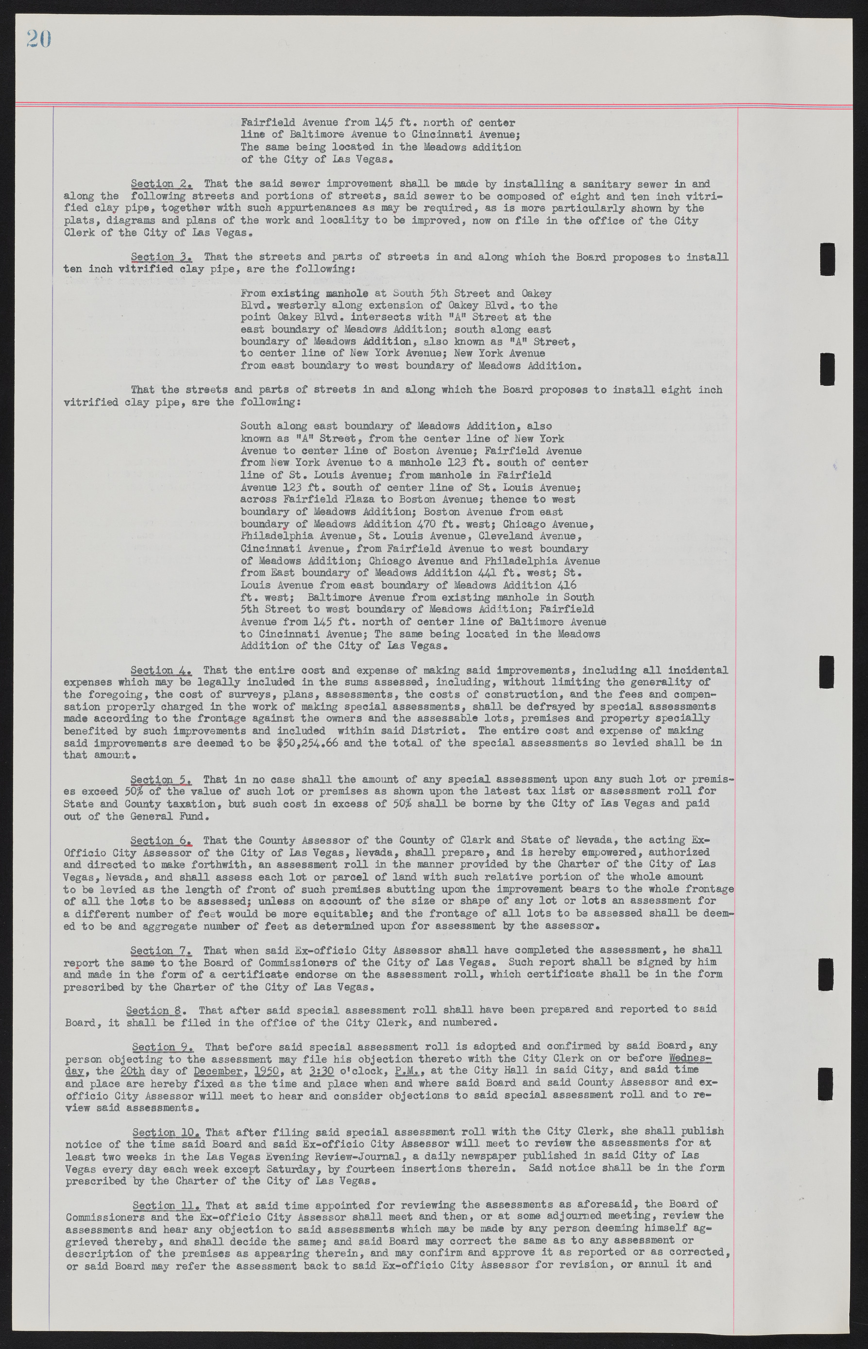 Las Vegas City Ordinances, November 13, 1950 to August 6, 1958, lvc000015-28