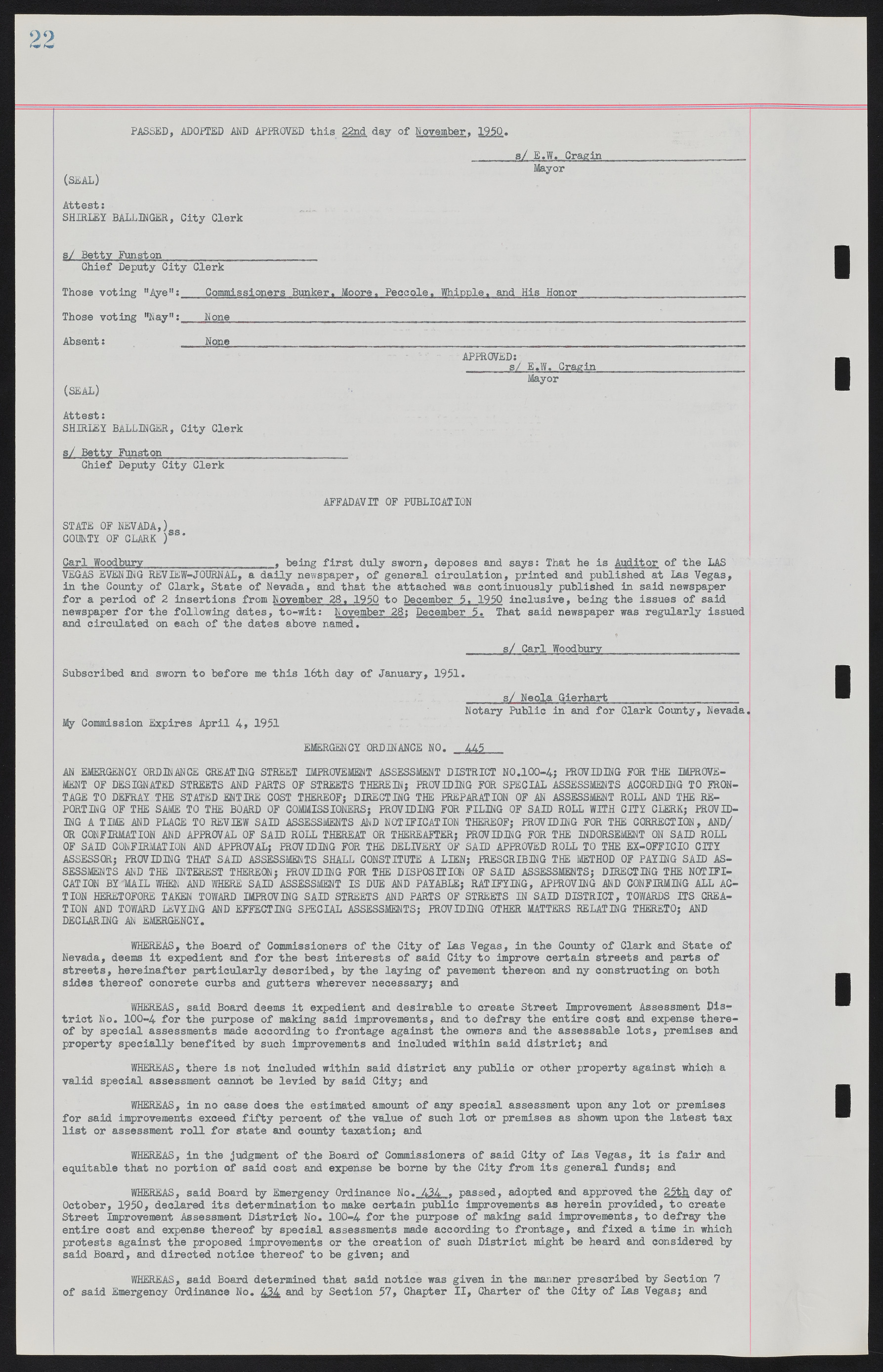 Las Vegas City Ordinances, November 13, 1950 to August 6, 1958, lvc000015-30