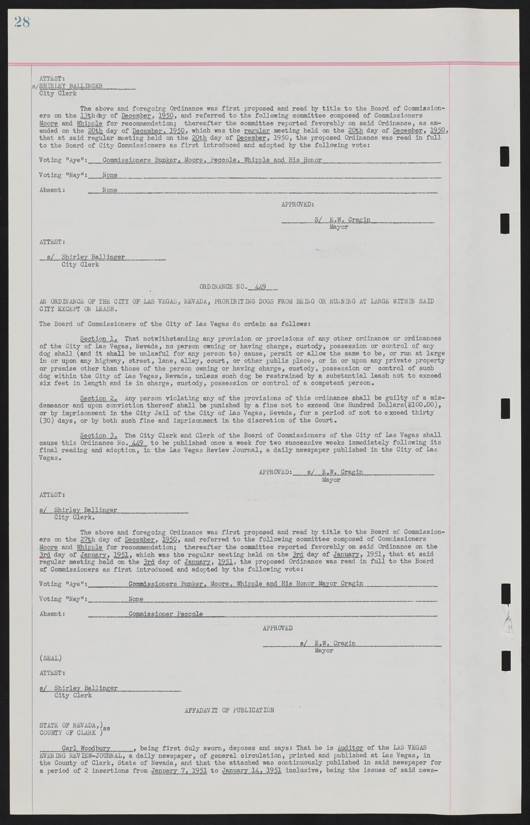 Las Vegas City Ordinances, November 13, 1950 to August 6, 1958, lvc000015-36