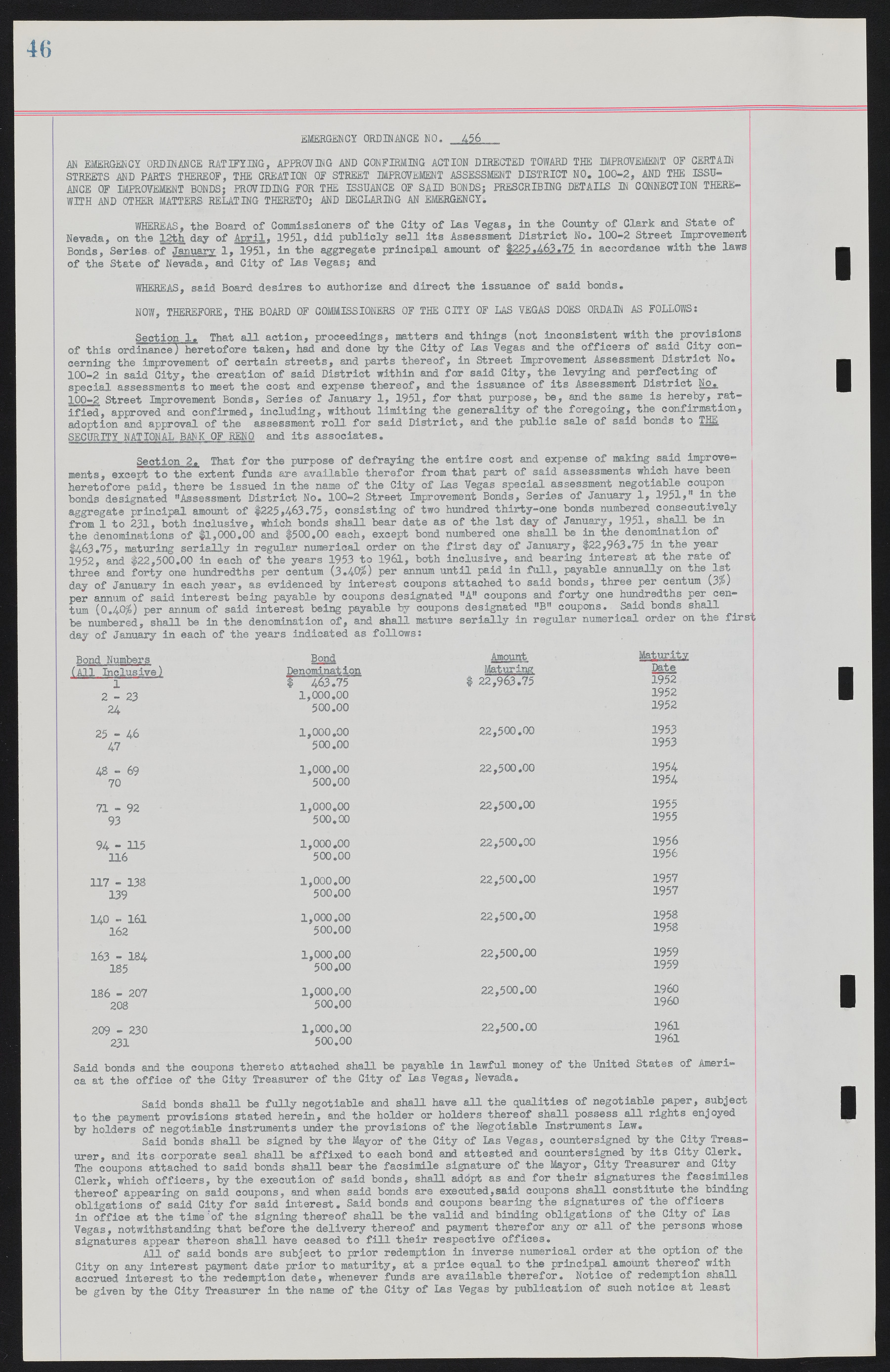 Las Vegas City Ordinances, November 13, 1950 to August 6, 1958, lvc000015-54