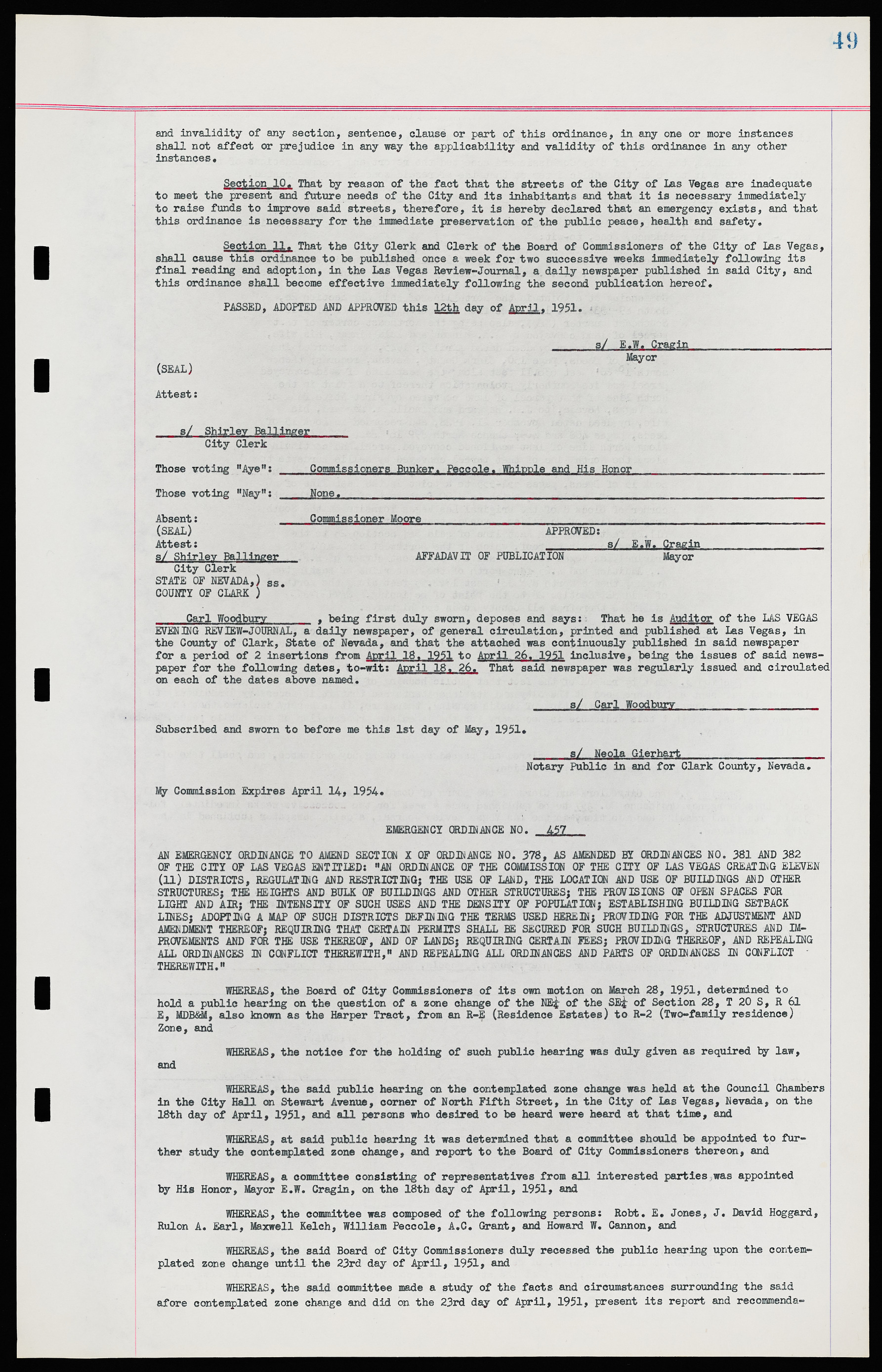 Las Vegas City Ordinances, November 13, 1950 to August 6, 1958, lvc000015-57