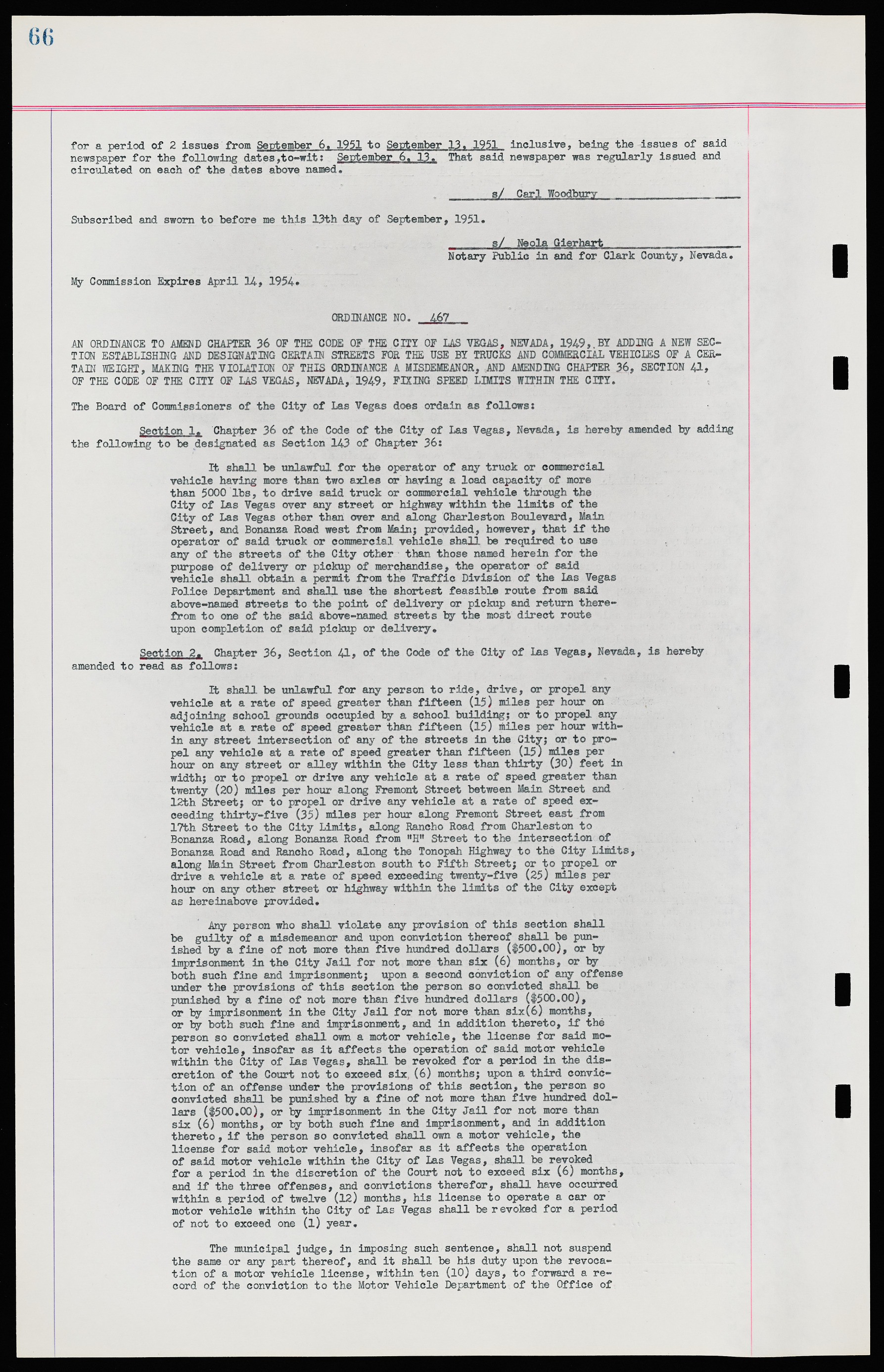 Las Vegas City Ordinances, November 13, 1950 to August 6, 1958, lvc000015-74