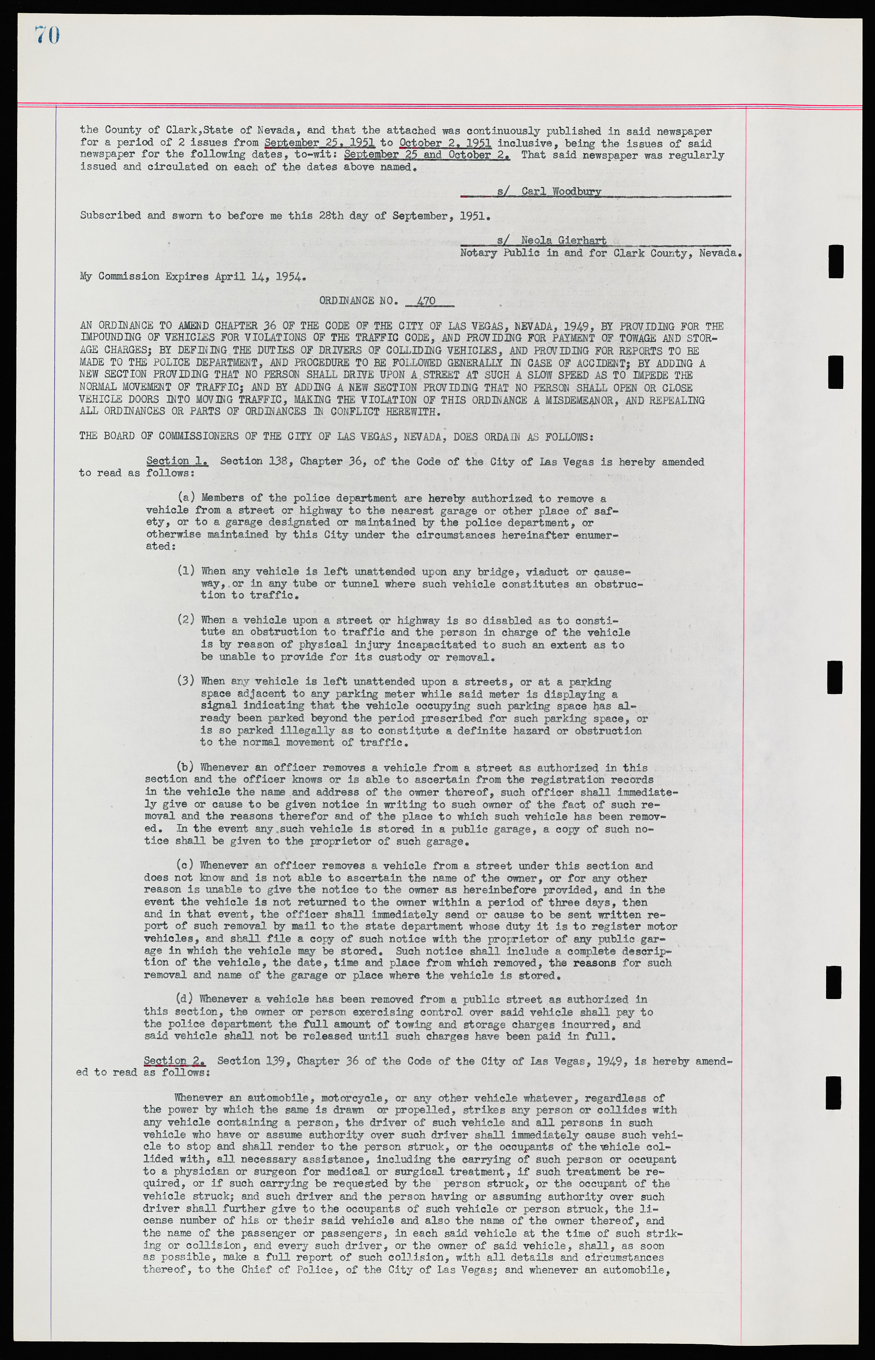 Las Vegas City Ordinances, November 13, 1950 to August 6, 1958, lvc000015-78