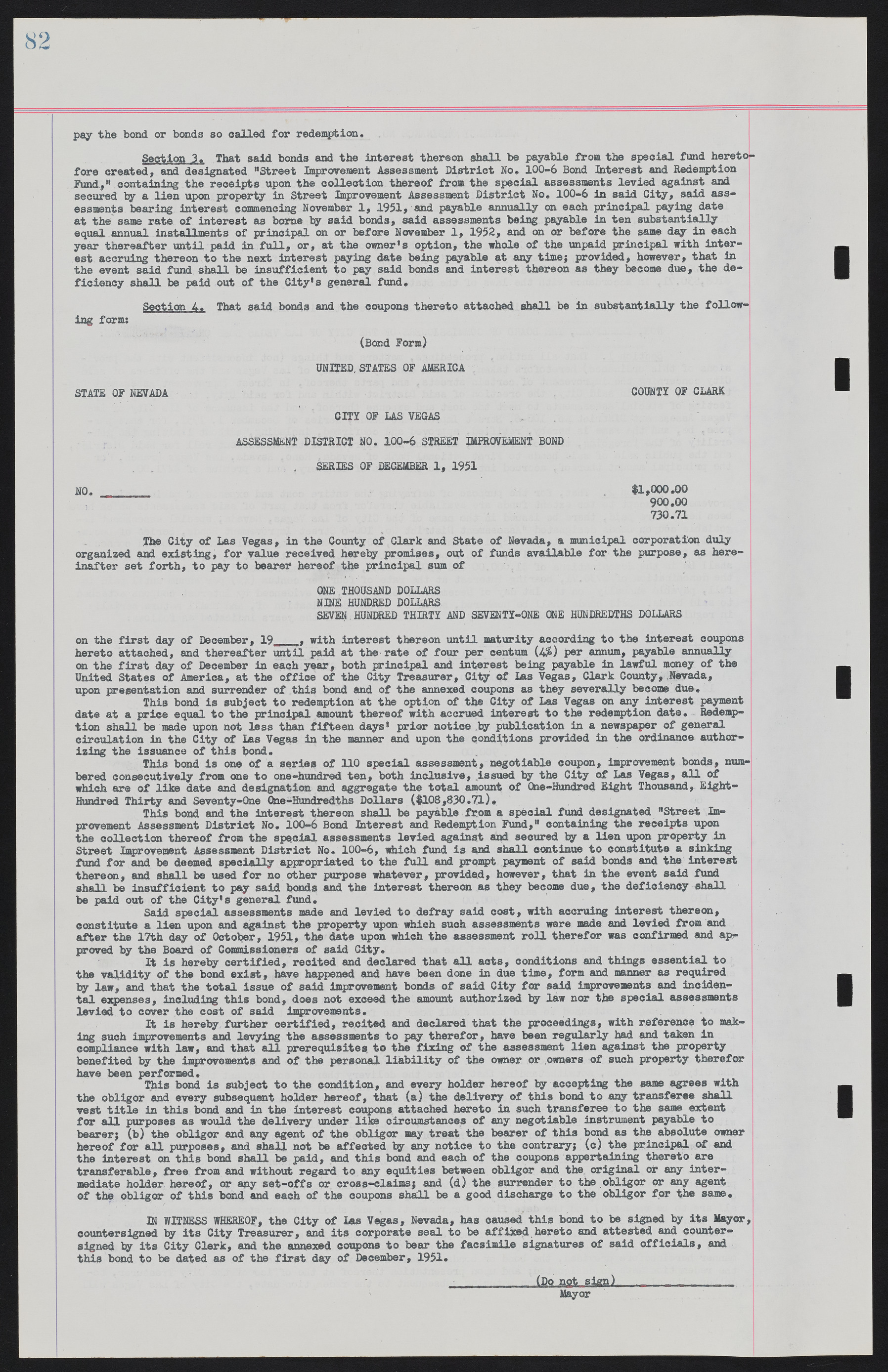 Las Vegas City Ordinances, November 13, 1950 to August 6, 1958, lvc000015-90