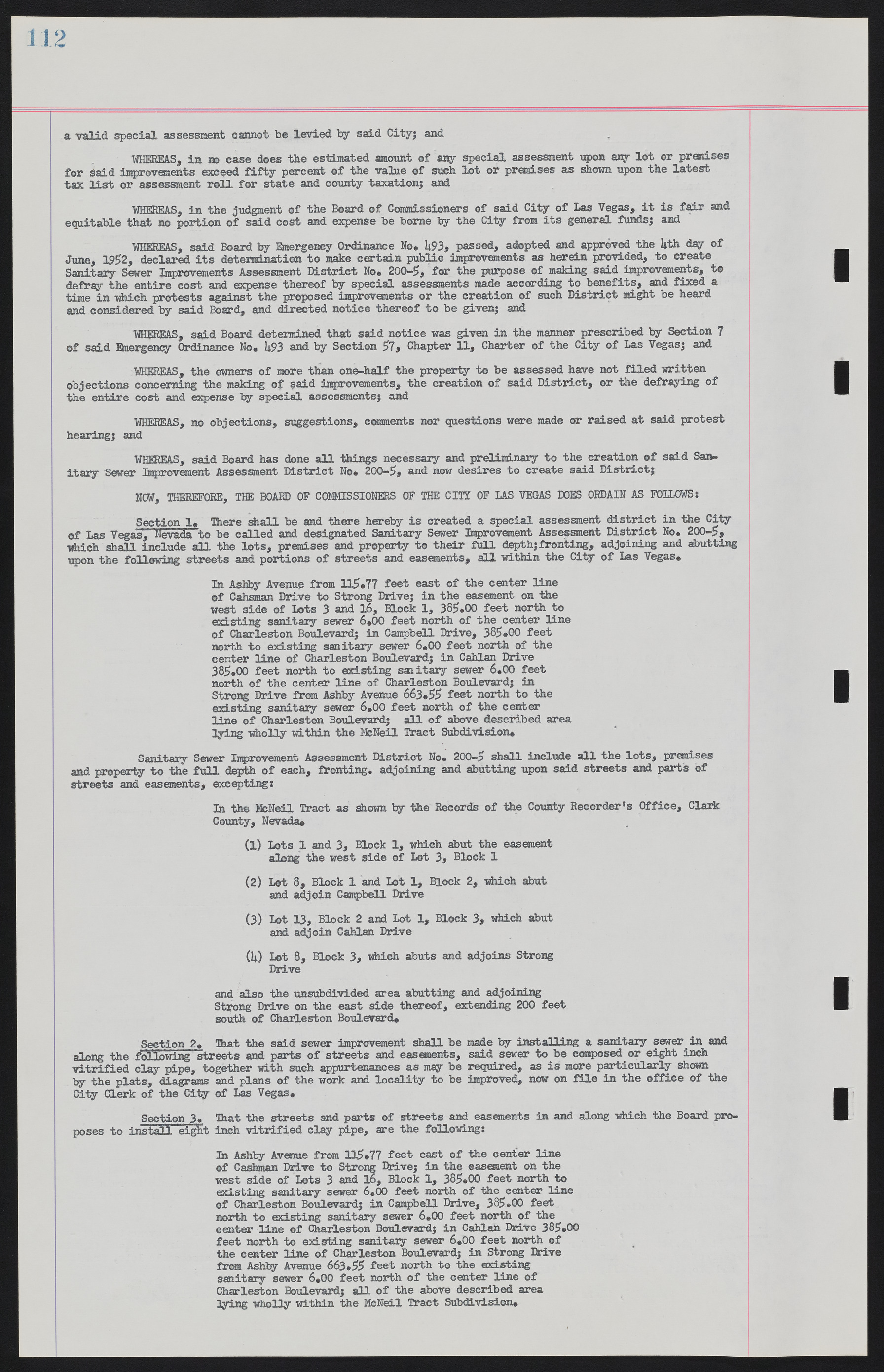 Las Vegas City Ordinances, November 13, 1950 to August 6, 1958, lvc000015-120