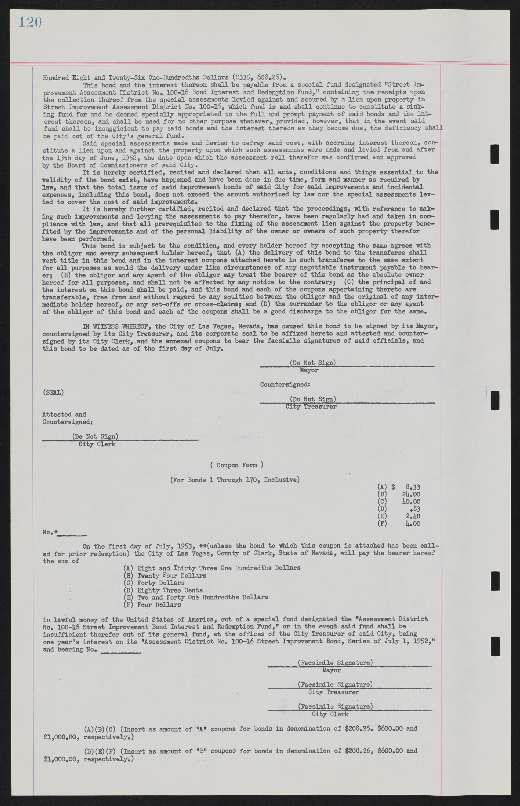 Las Vegas City Ordinances, November 13, 1950 to August 6, 1958, lvc000015-128