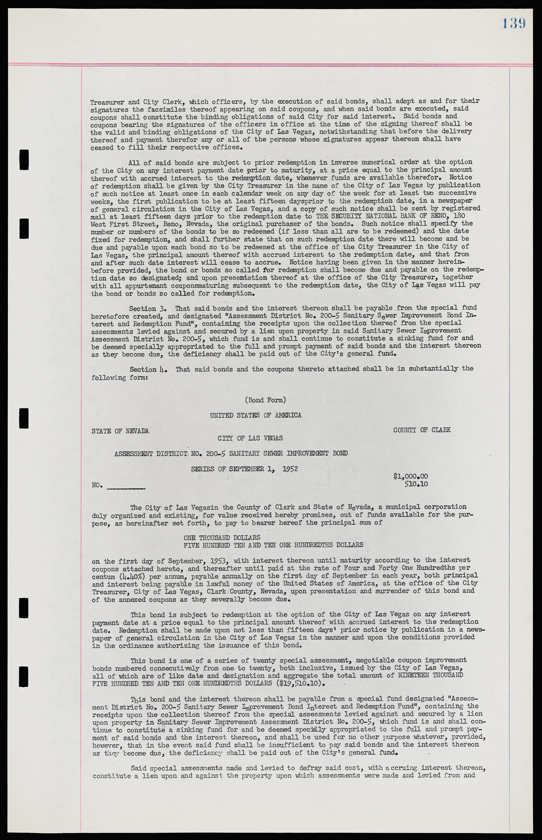 Las Vegas City Ordinances, November 13, 1950 to August 6, 1958, lvc000015-147
