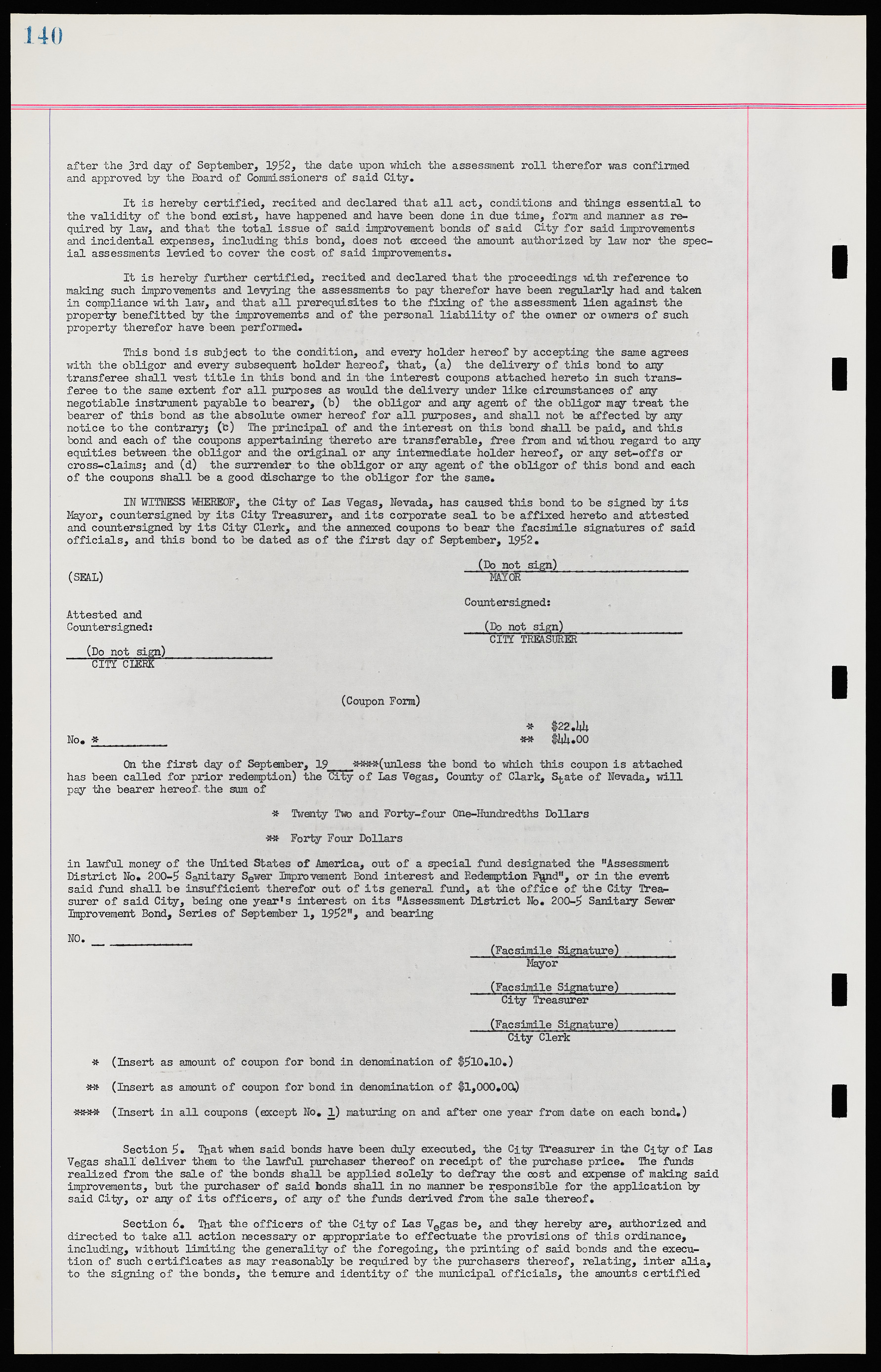 Las Vegas City Ordinances, November 13, 1950 to August 6, 1958, lvc000015-148