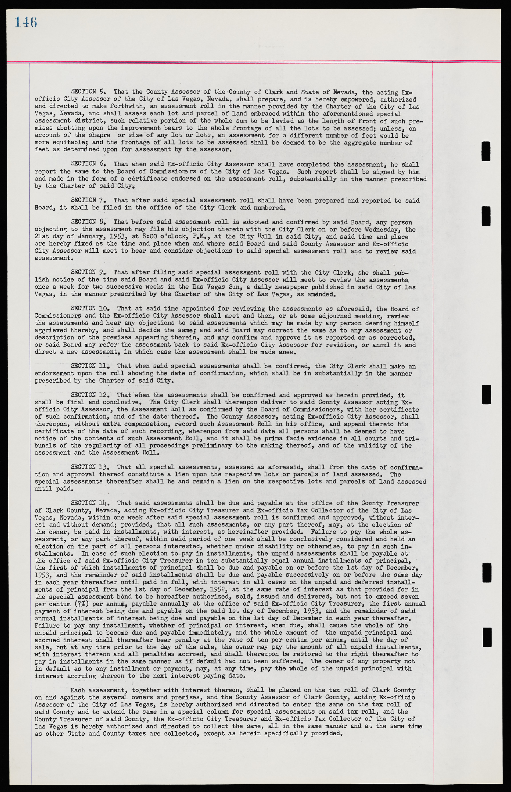 Las Vegas City Ordinances, November 13, 1950 to August 6, 1958, lvc000015-154