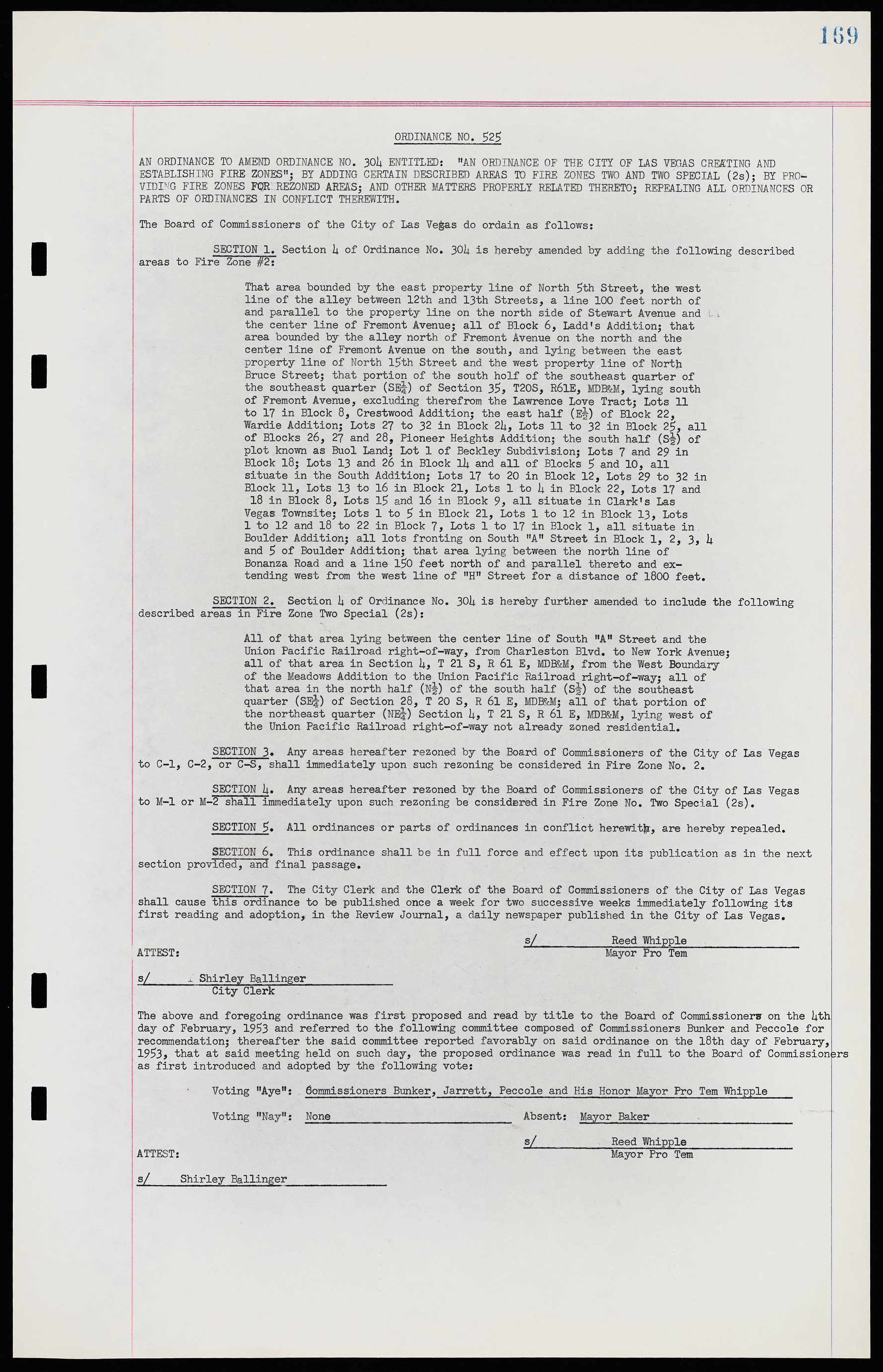 Las Vegas City Ordinances, November 13, 1950 to August 6, 1958, lvc000015-177