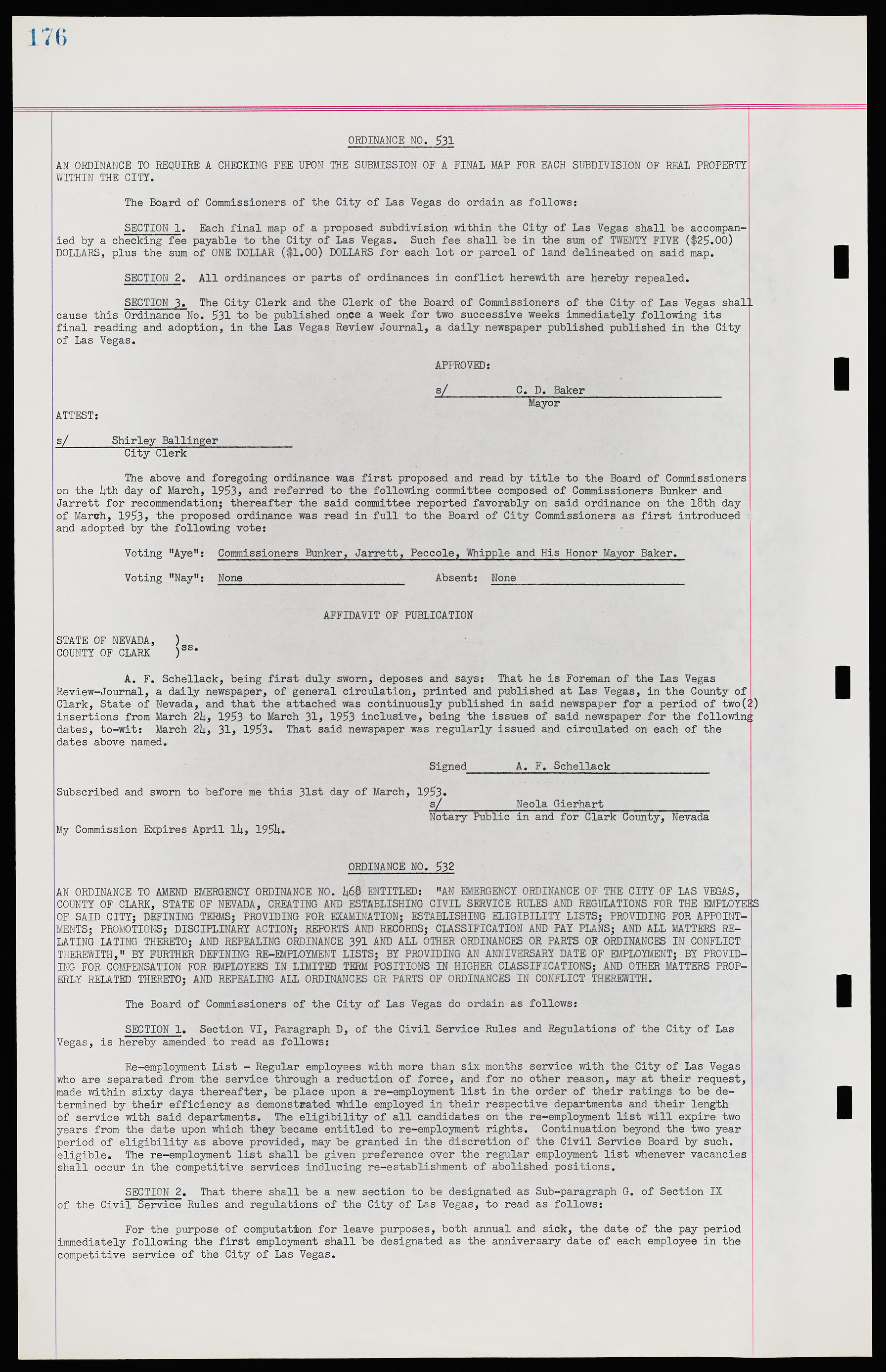 Las Vegas City Ordinances, November 13, 1950 to August 6, 1958, lvc000015-184