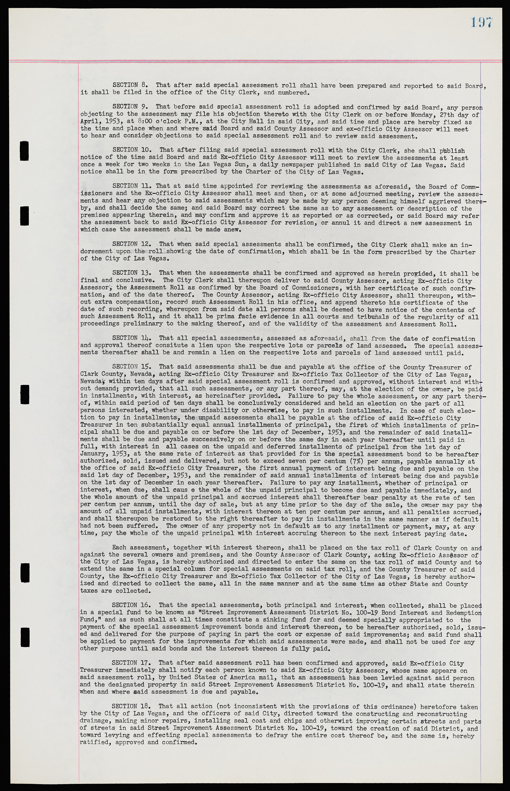 Las Vegas City Ordinances, November 13, 1950 to August 6, 1958, lvc000015-205