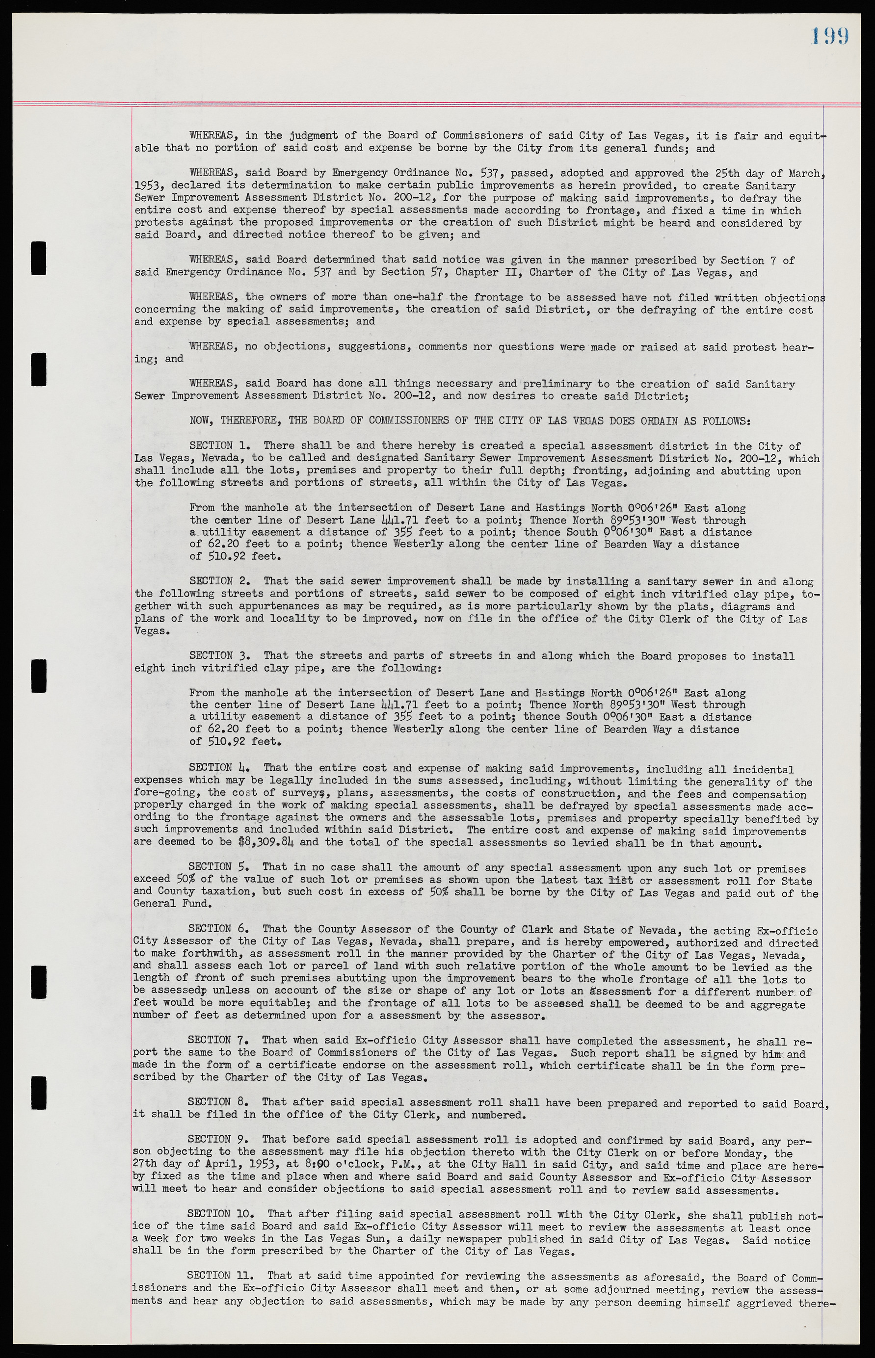 Las Vegas City Ordinances, November 13, 1950 to August 6, 1958, lvc000015-207