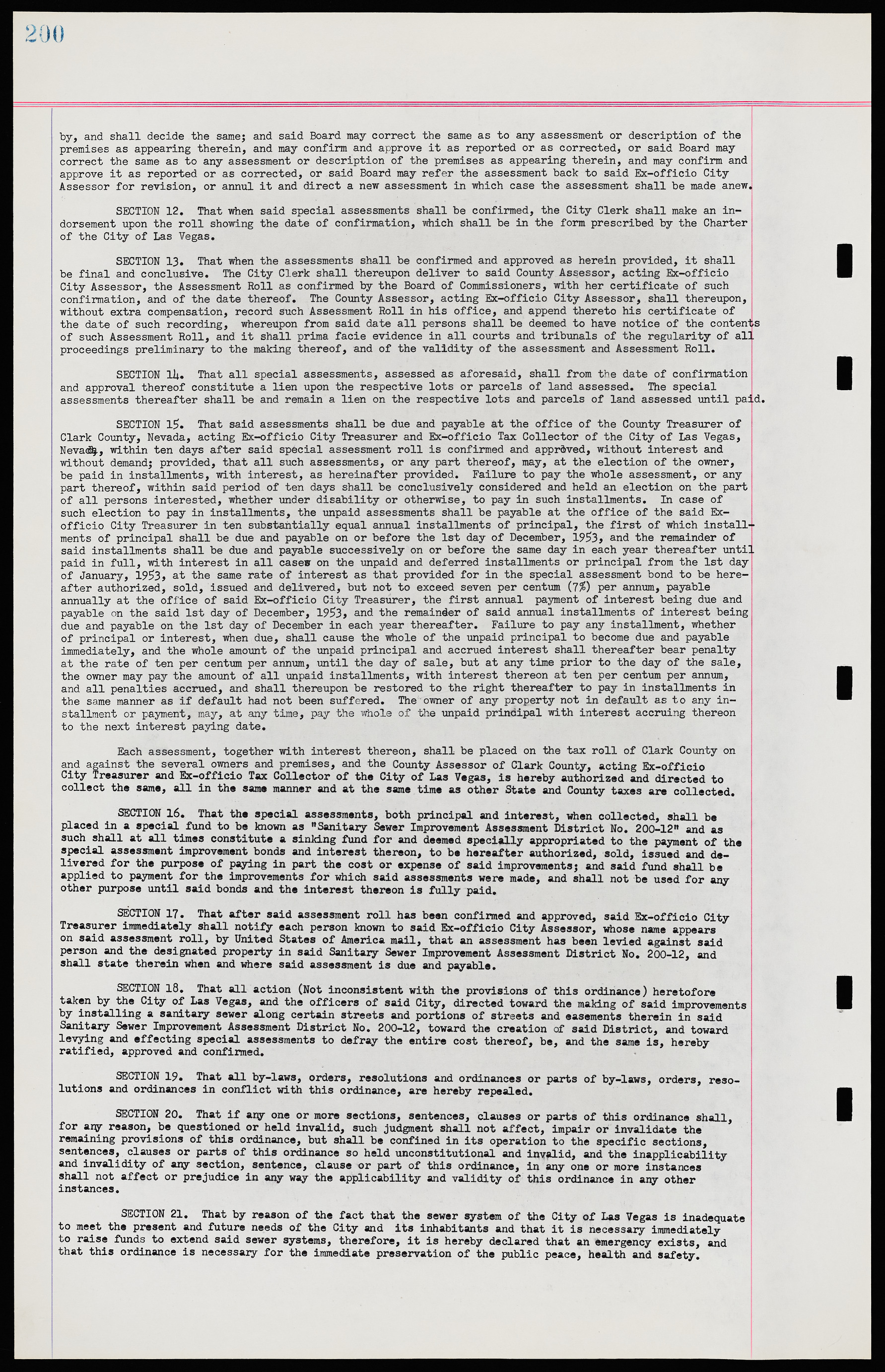 Las Vegas City Ordinances, November 13, 1950 to August 6, 1958, lvc000015-208