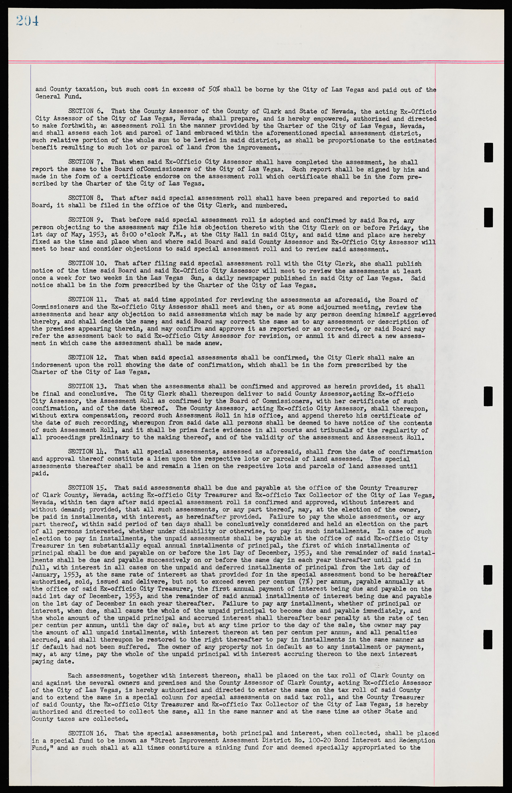 Las Vegas City Ordinances, November 13, 1950 to August 6, 1958, lvc000015-212