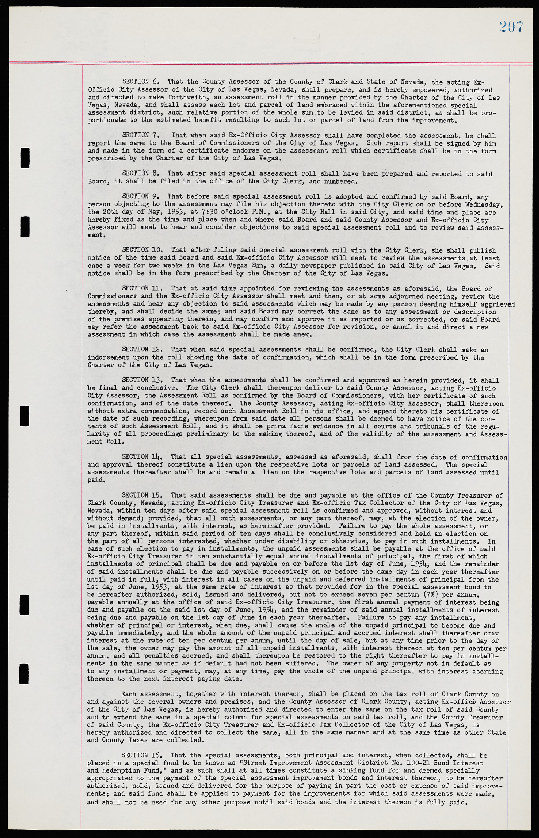 Las Vegas City Ordinances, November 13, 1950 to August 6, 1958, lvc000015-215