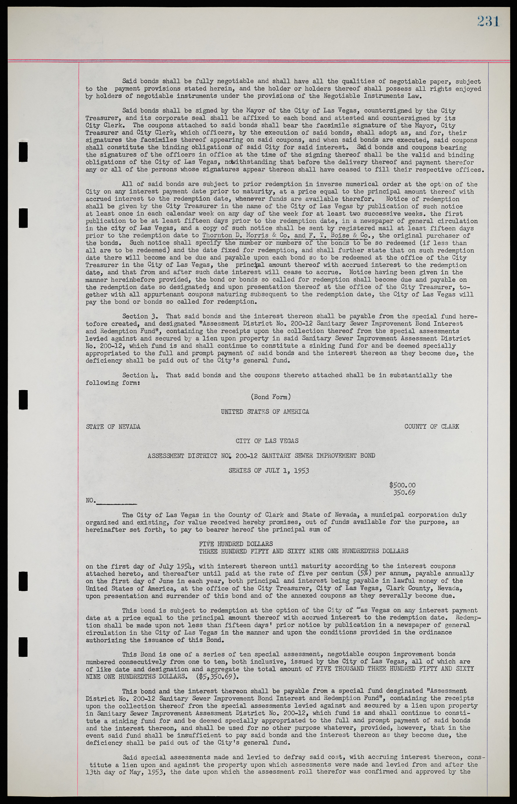 Las Vegas City Ordinances, November 13, 1950 to August 6, 1958, lvc000015-239