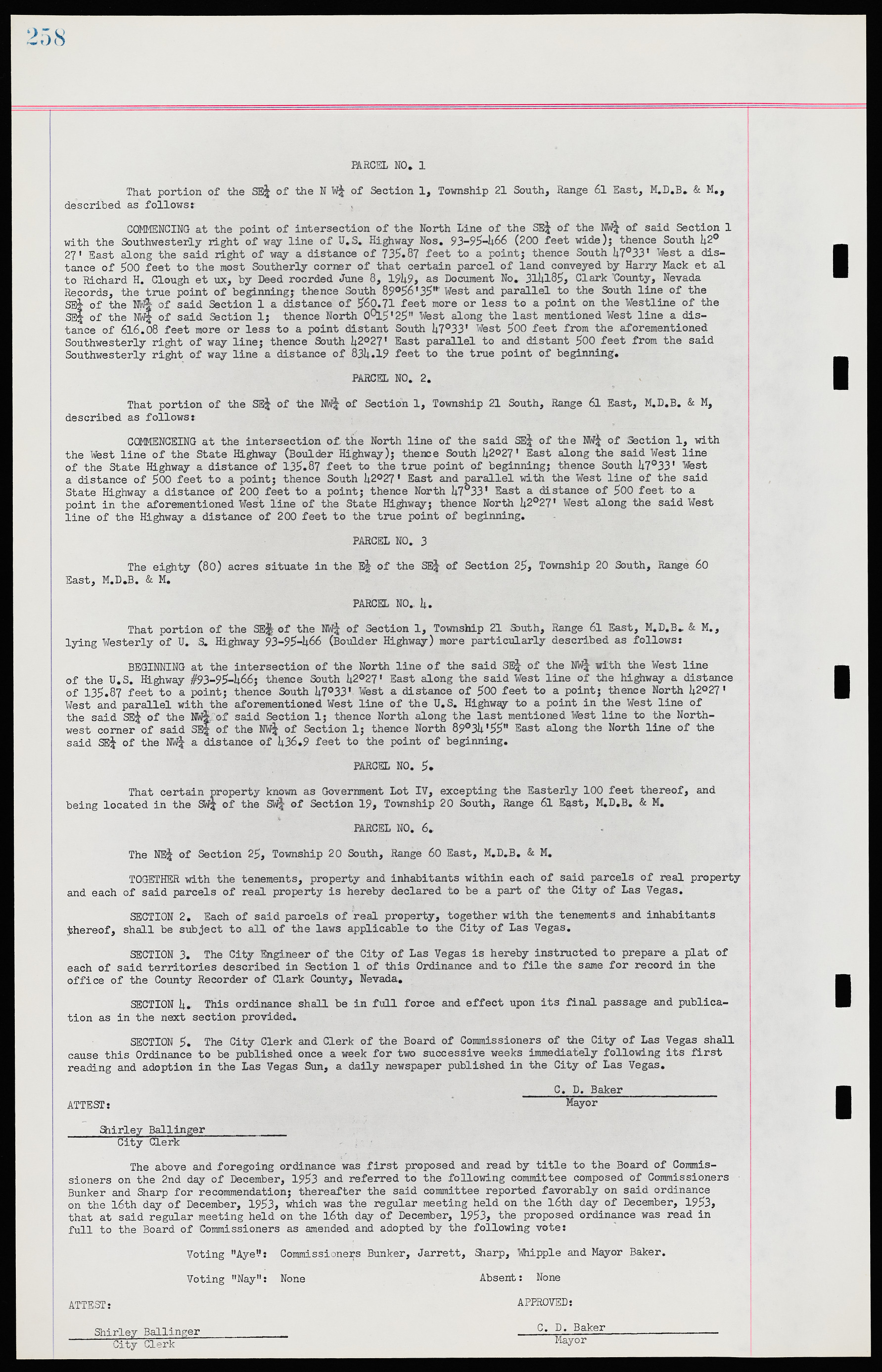 Las Vegas City Ordinances, November 13, 1950 to August 6, 1958, lvc000015-266