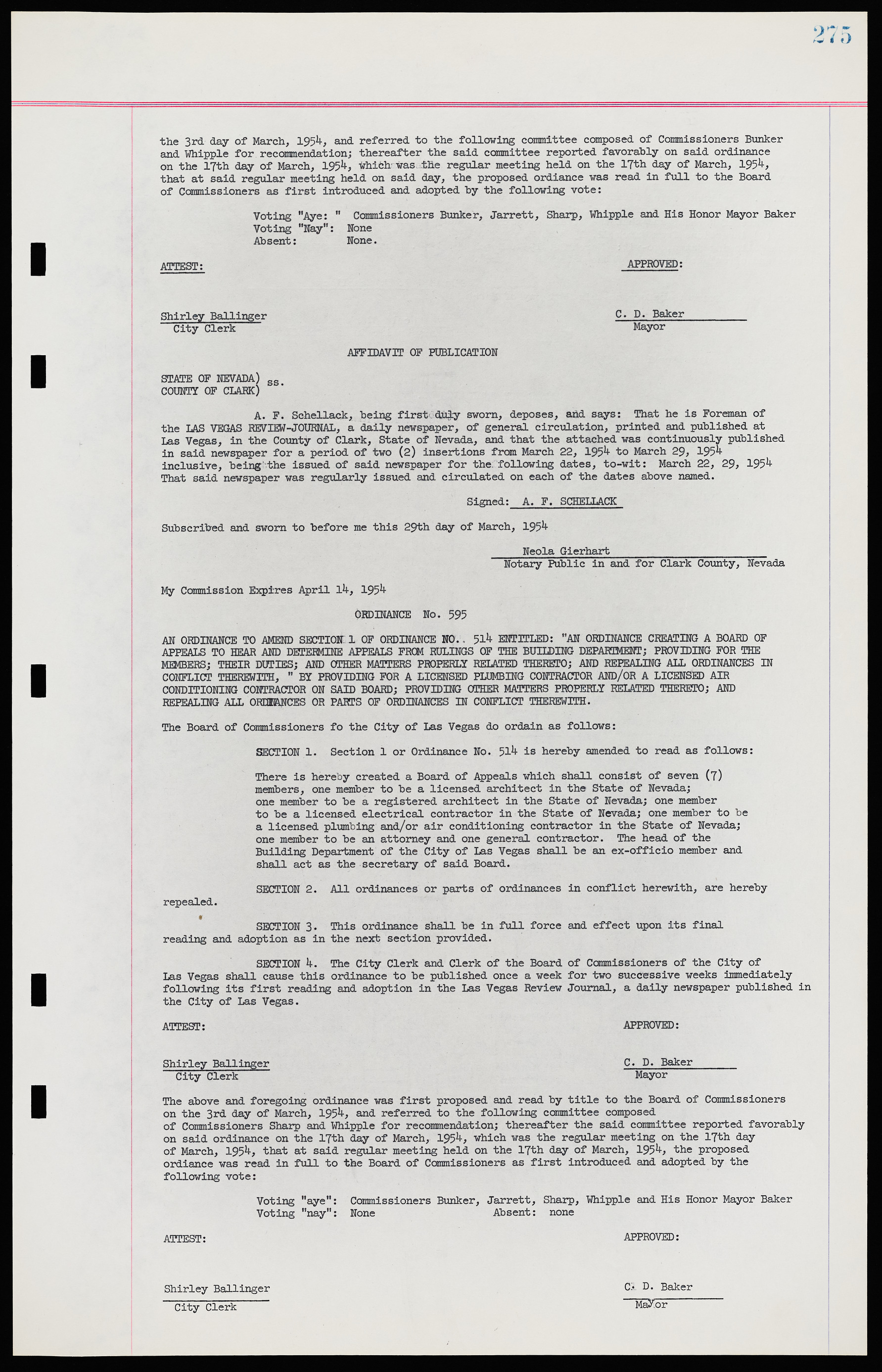 Las Vegas City Ordinances, November 13, 1950 to August 6, 1958, lvc000015-283