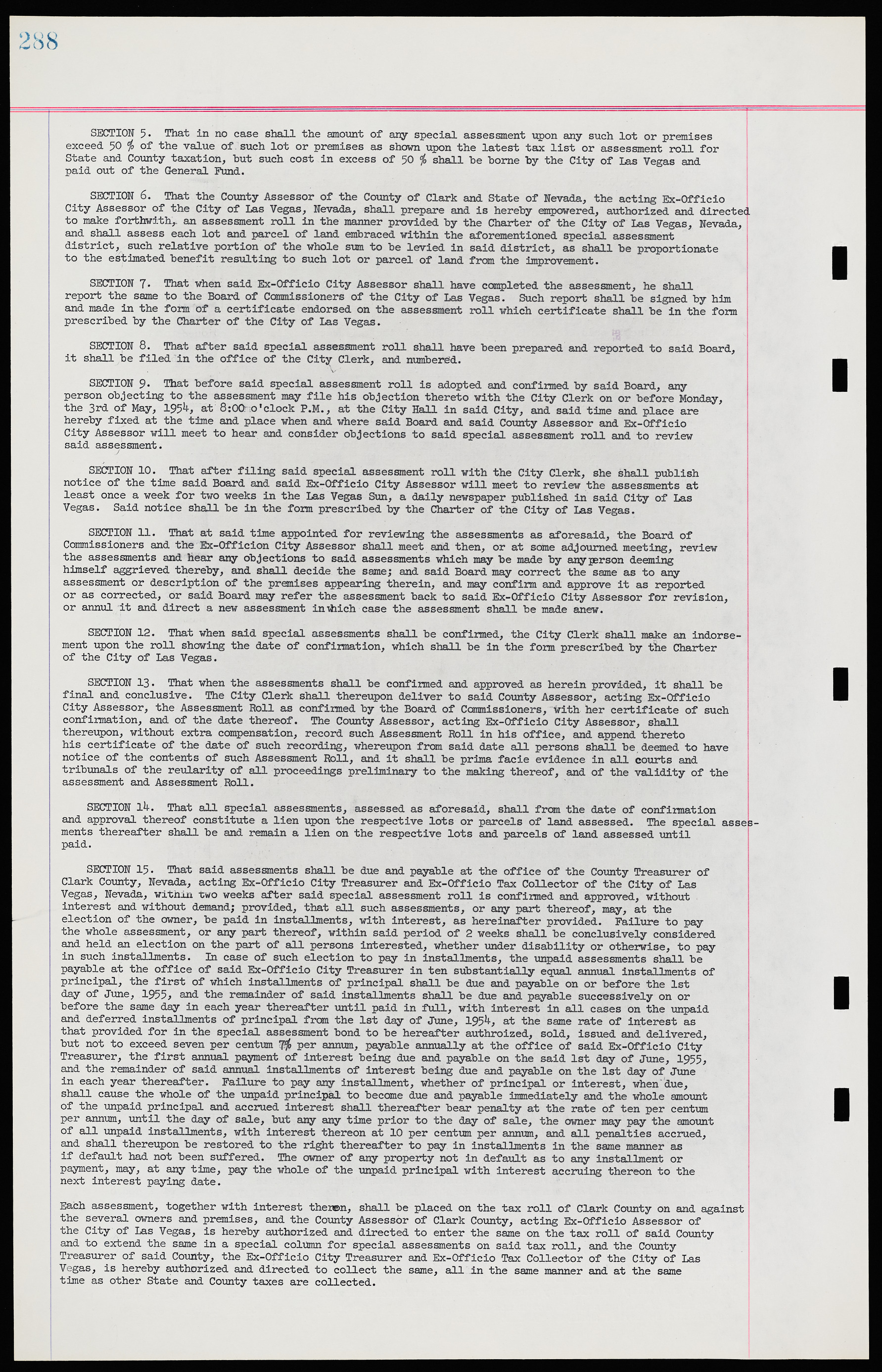 Las Vegas City Ordinances, November 13, 1950 to August 6, 1958, lvc000015-296