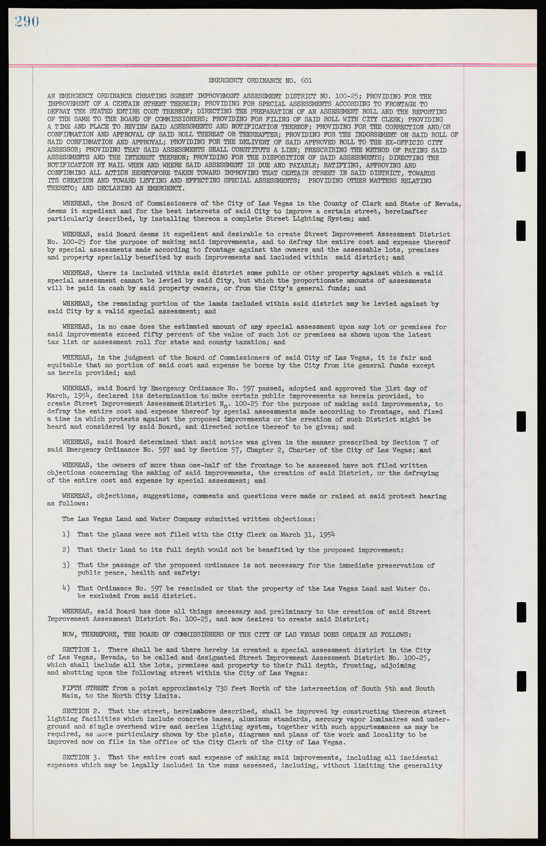 Las Vegas City Ordinances, November 13, 1950 to August 6, 1958, lvc000015-298
