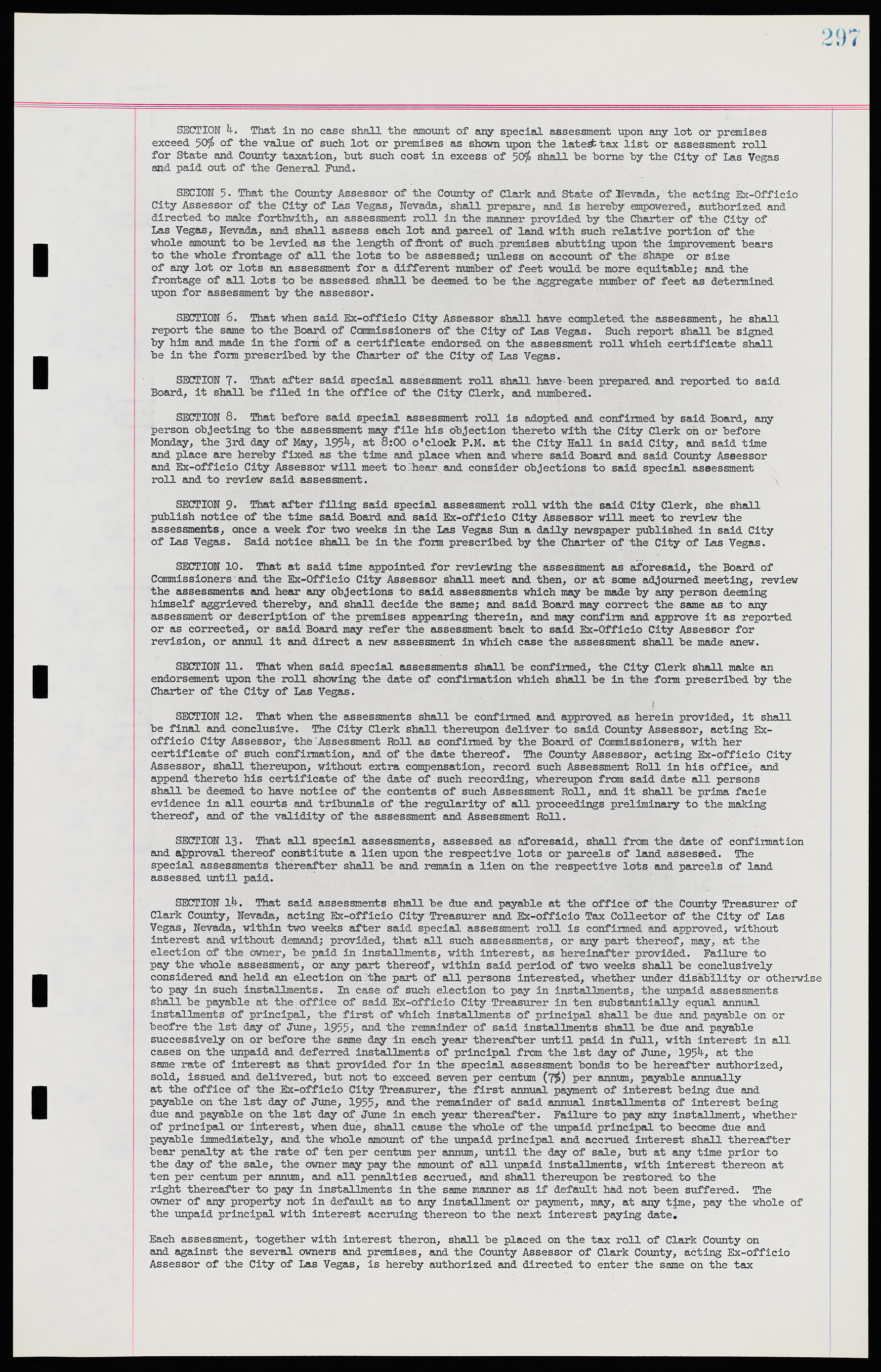Las Vegas City Ordinances, November 13, 1950 to August 6, 1958, lvc000015-305