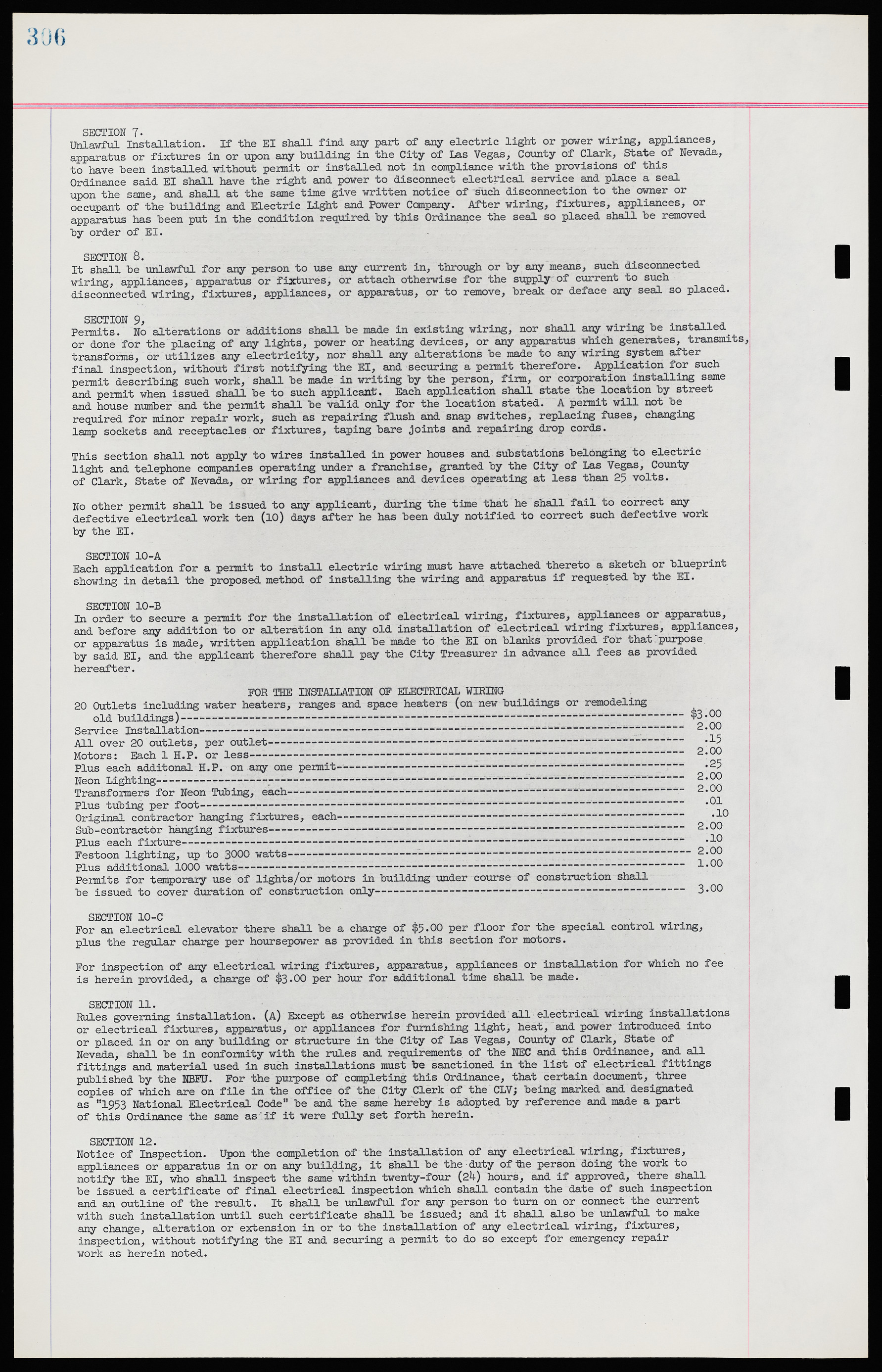 Las Vegas City Ordinances, November 13, 1950 to August 6, 1958, lvc000015-314