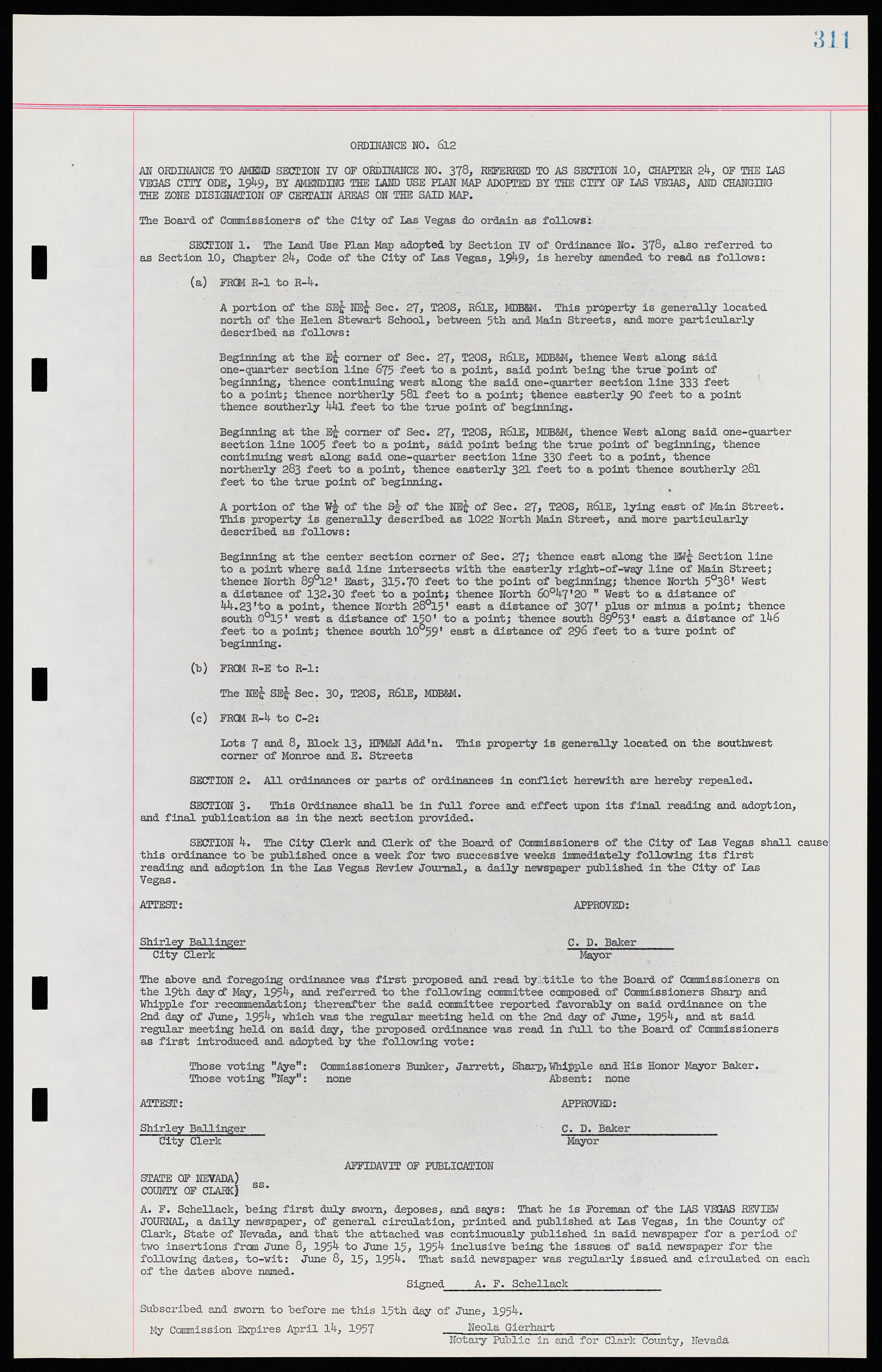 Las Vegas City Ordinances, November 13, 1950 to August 6, 1958, lvc000015-319