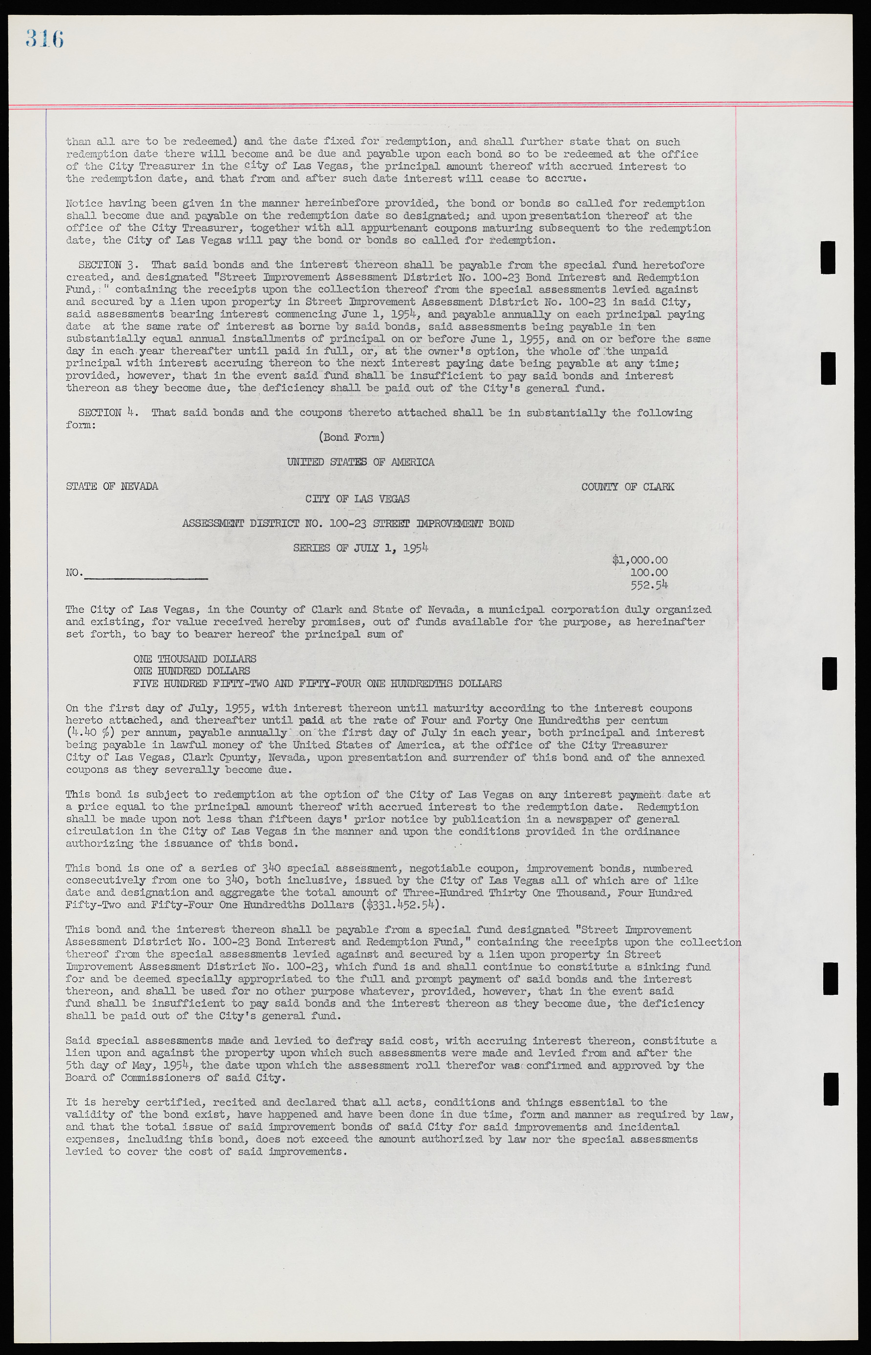 Las Vegas City Ordinances, November 13, 1950 to August 6, 1958, lvc000015-324