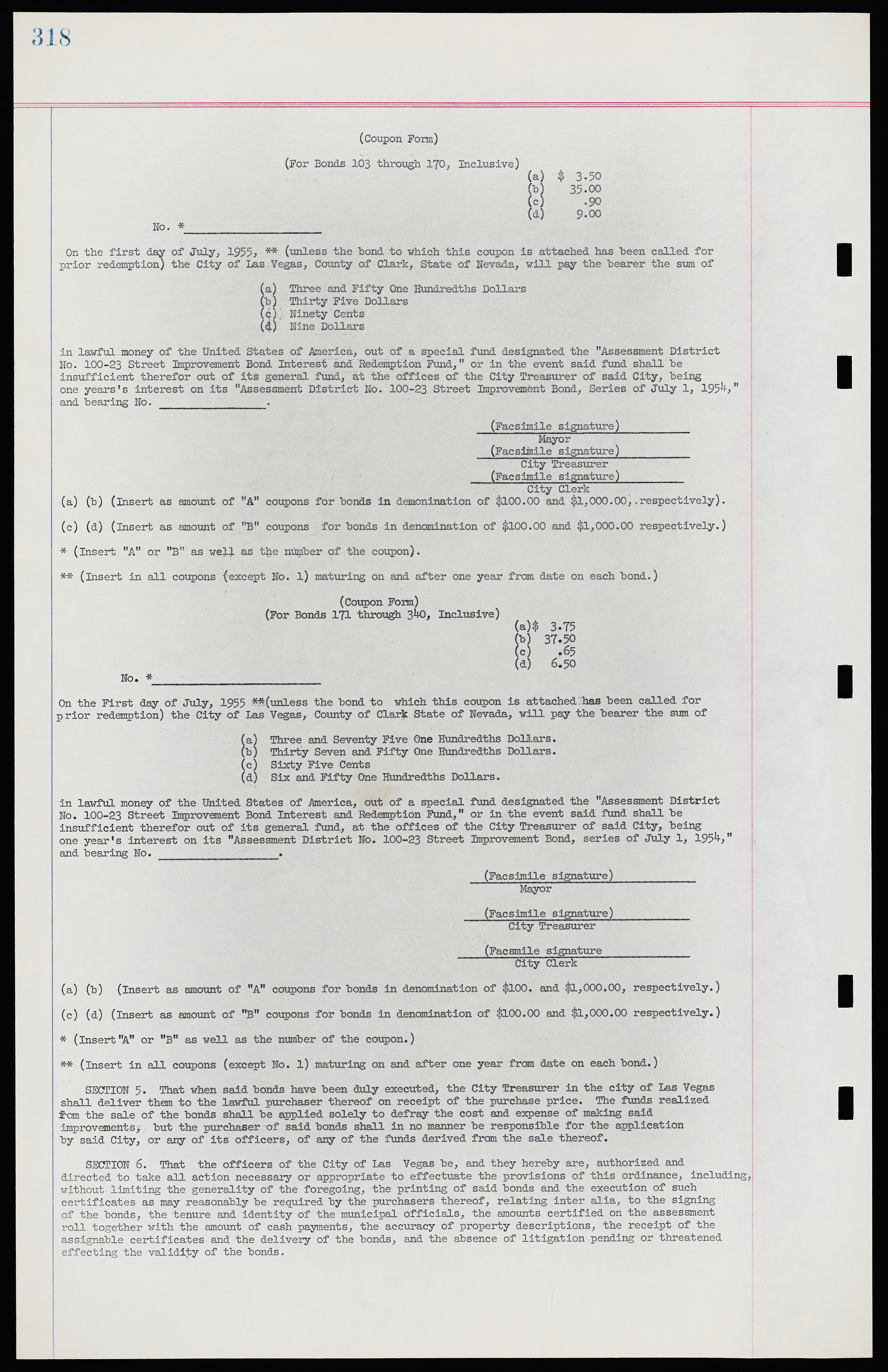 Las Vegas City Ordinances, November 13, 1950 to August 6, 1958, lvc000015-326