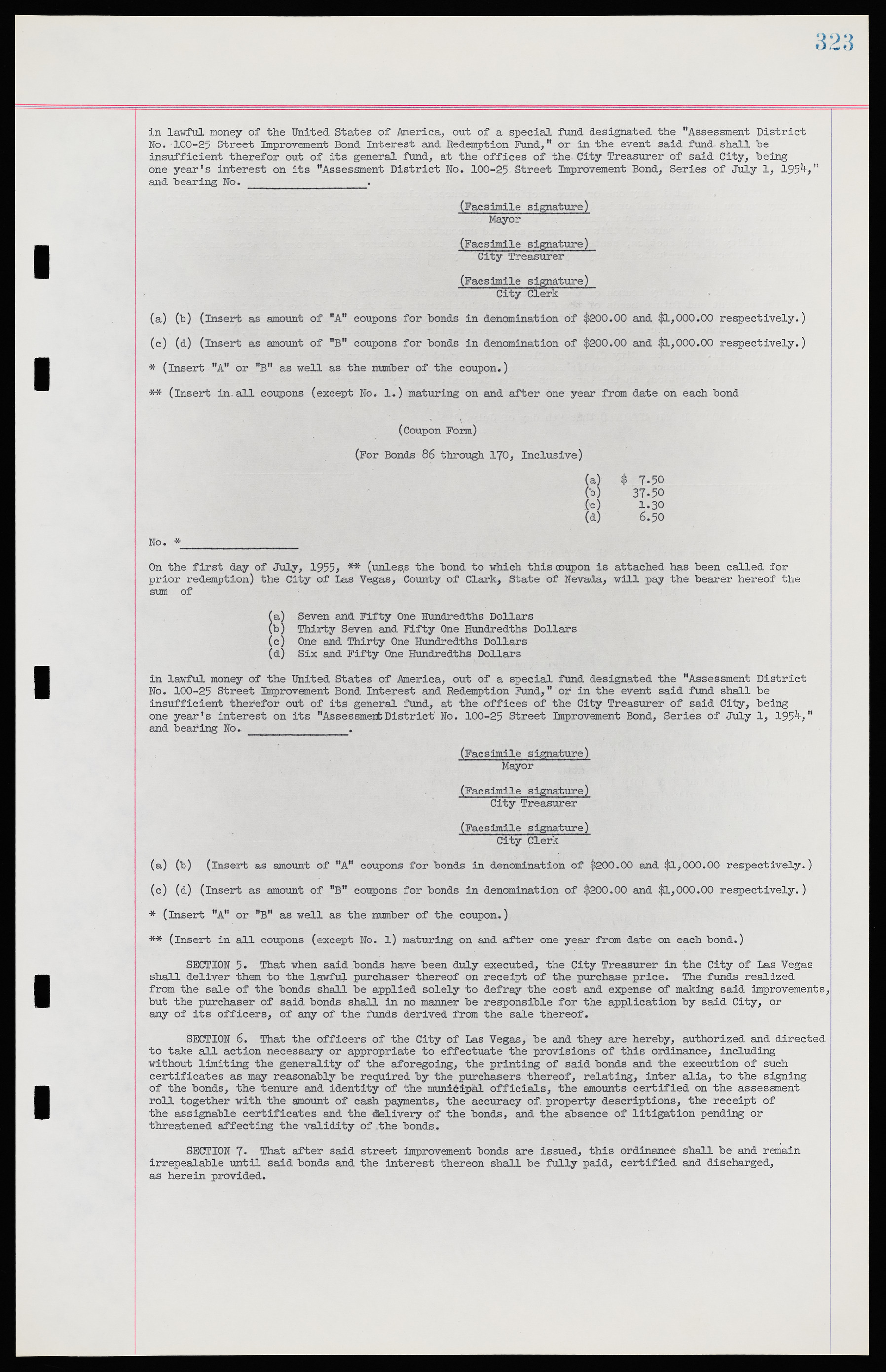 Las Vegas City Ordinances, November 13, 1950 to August 6, 1958, lvc000015-331